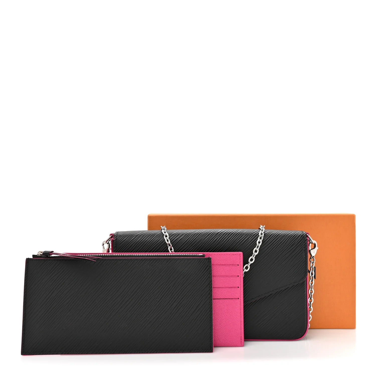 Epi Pochette Felicie Black Hot Pink - Image 25