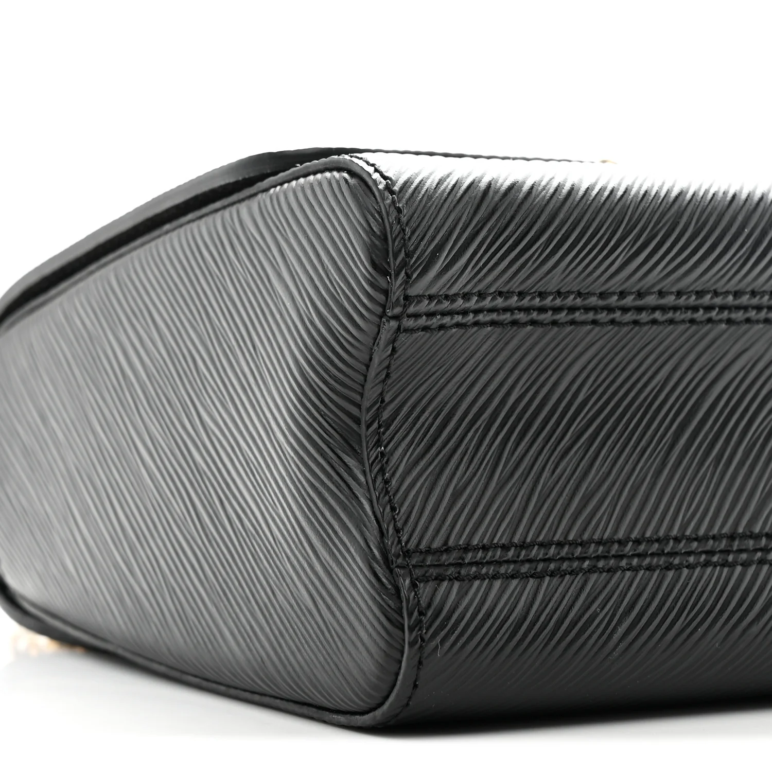 Epi Sequins Twist Shoulder Bag MM Black - Image 10