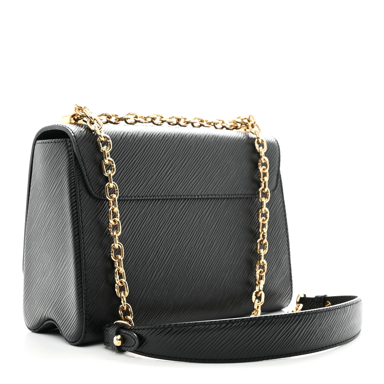 Epi Sequins Twist Shoulder Bag MM Black - Image 4