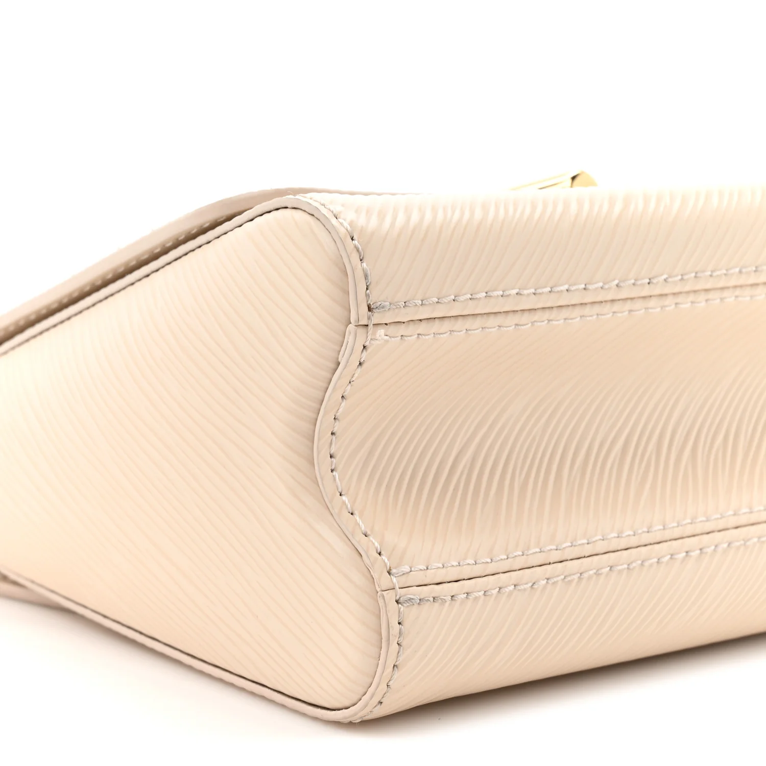 Epi Twist Braided Chain Shoulder Bag PM Quartz White - Image 9