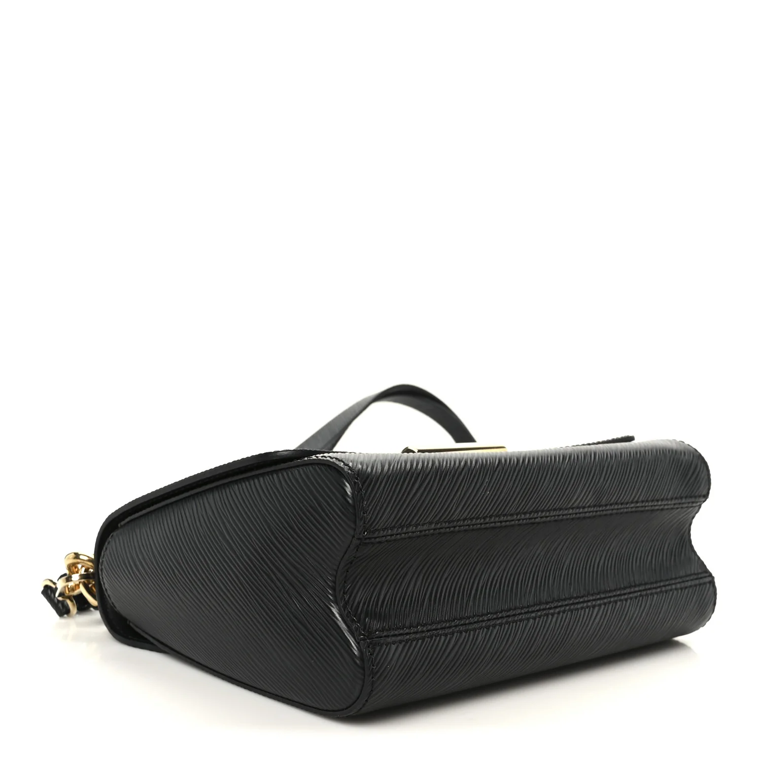 Epi Twist Braided Strap Shoulder Bag MM Black - Image 4