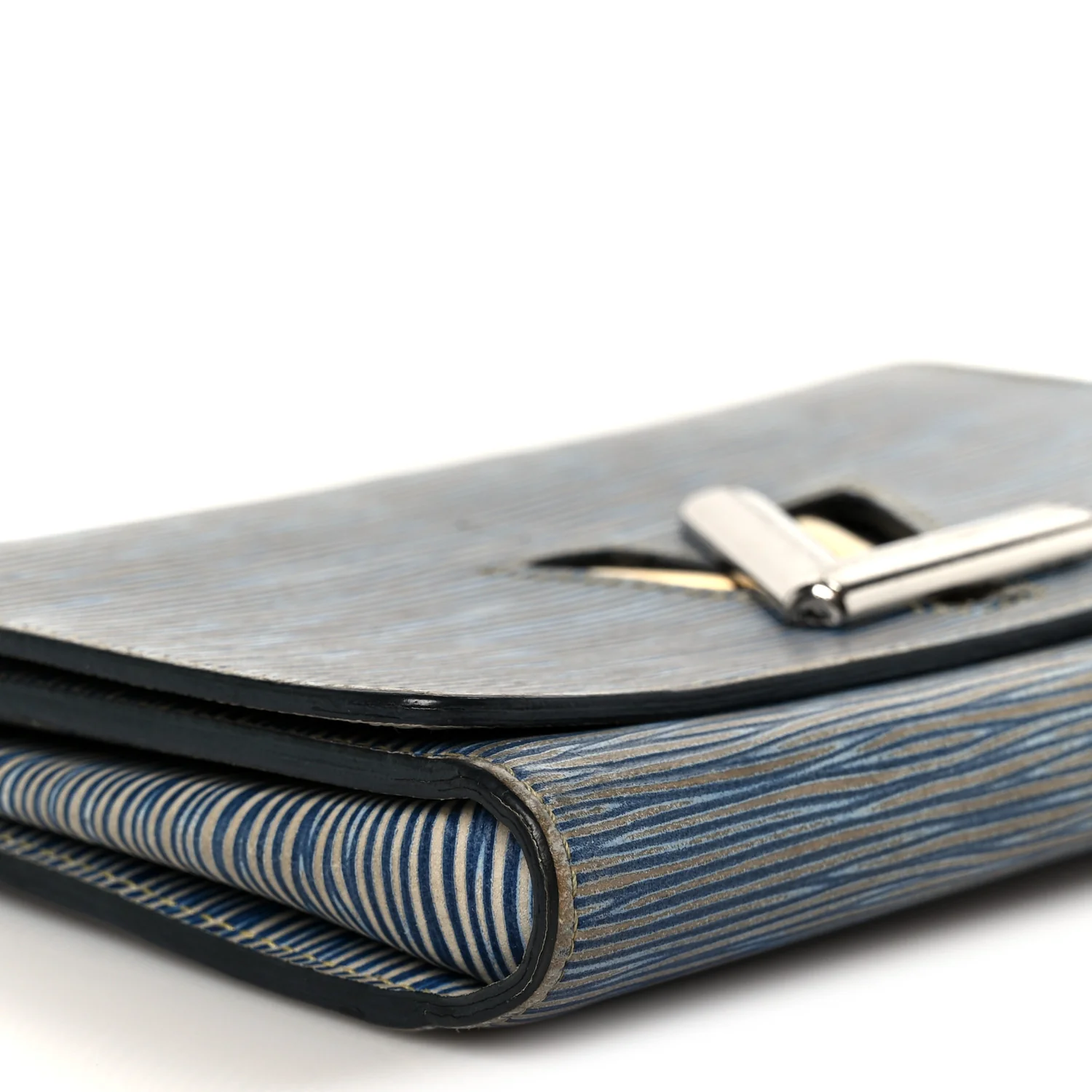 Epi Twist Chain Wallet Denim Light - Image 9