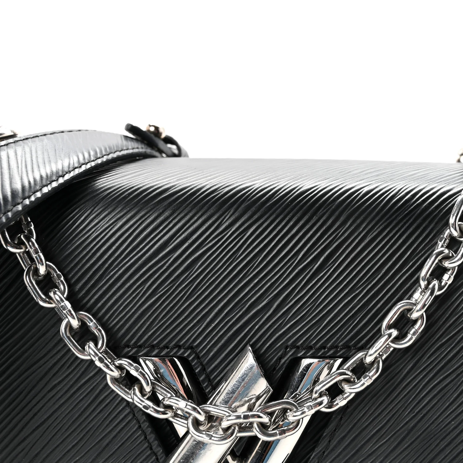 Epi Twist Shoulder Bag MM Black - Image 7