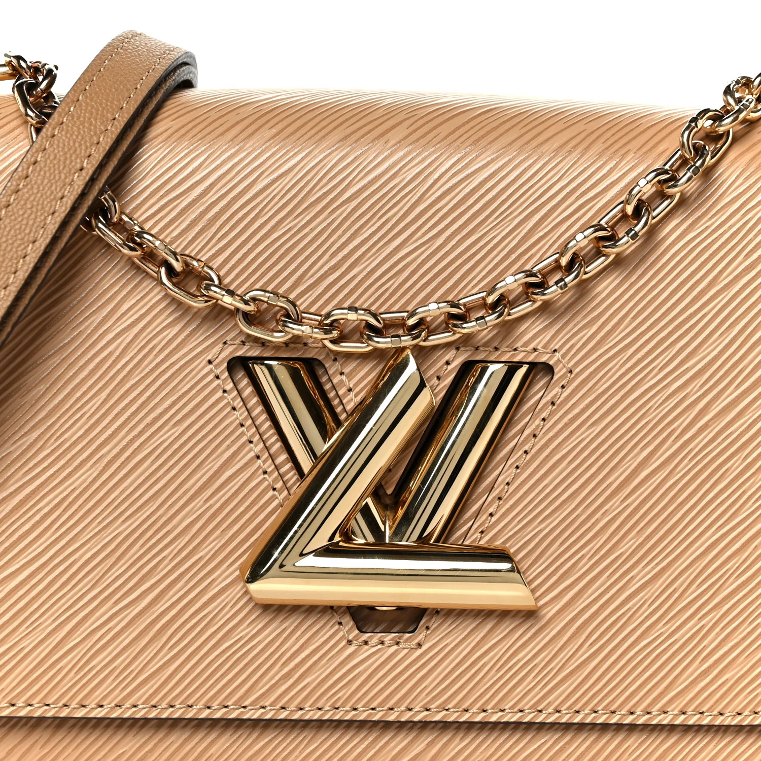 Epi Twist Shoulder Bag MM Camel - Image 8