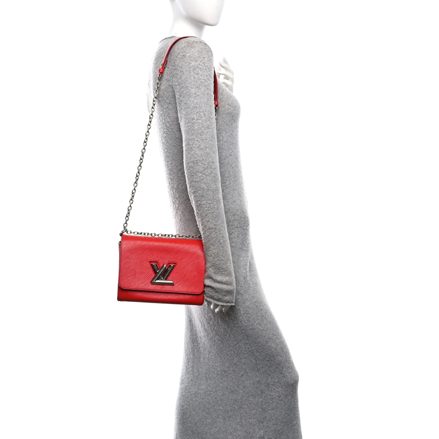 Epi Twist Shoulder Bag MM Coquelicot - Image 2