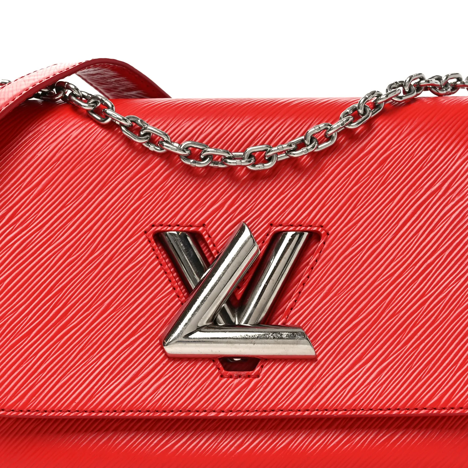 Epi Twist Shoulder Bag MM Coquelicot - Image 7