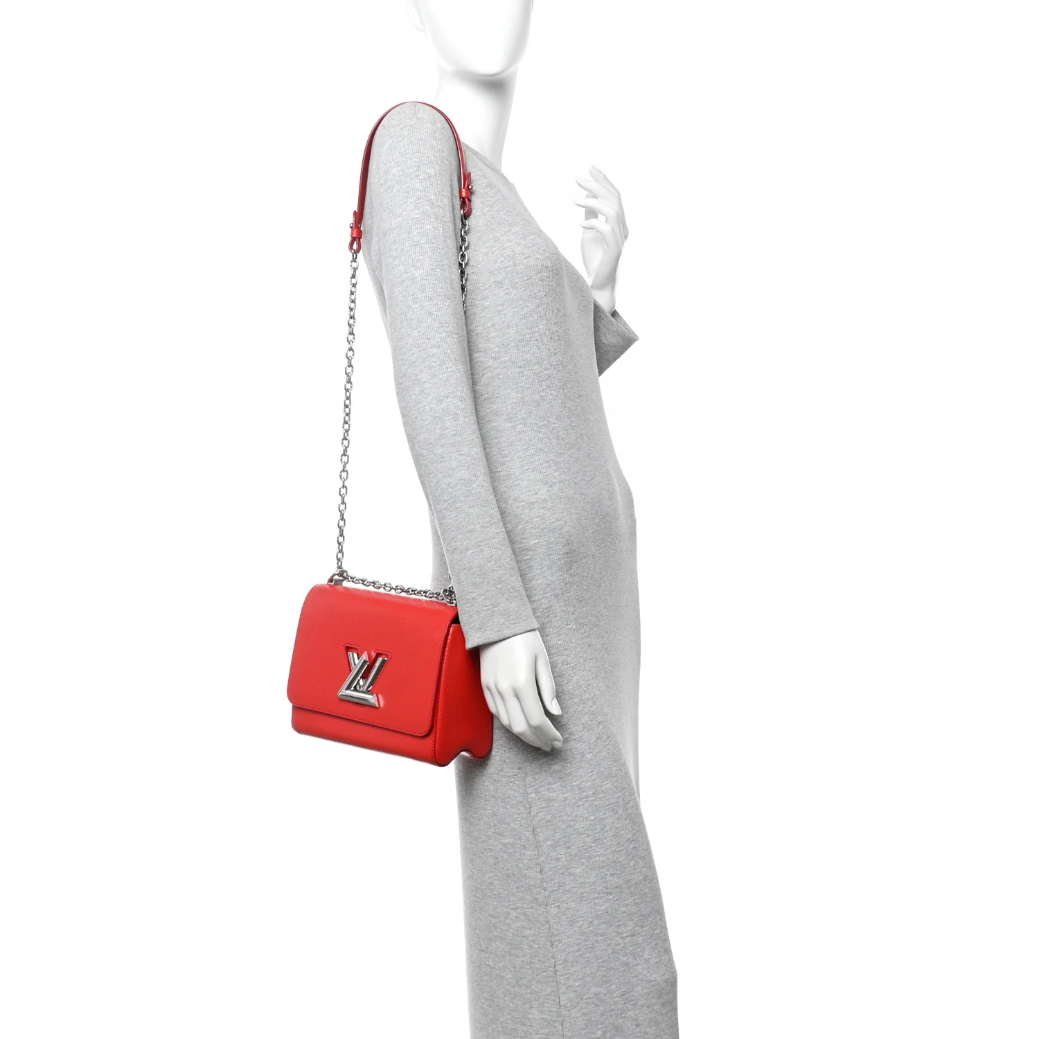 Epi Twist Shoulder Bag MM Coquelicot - Image 2
