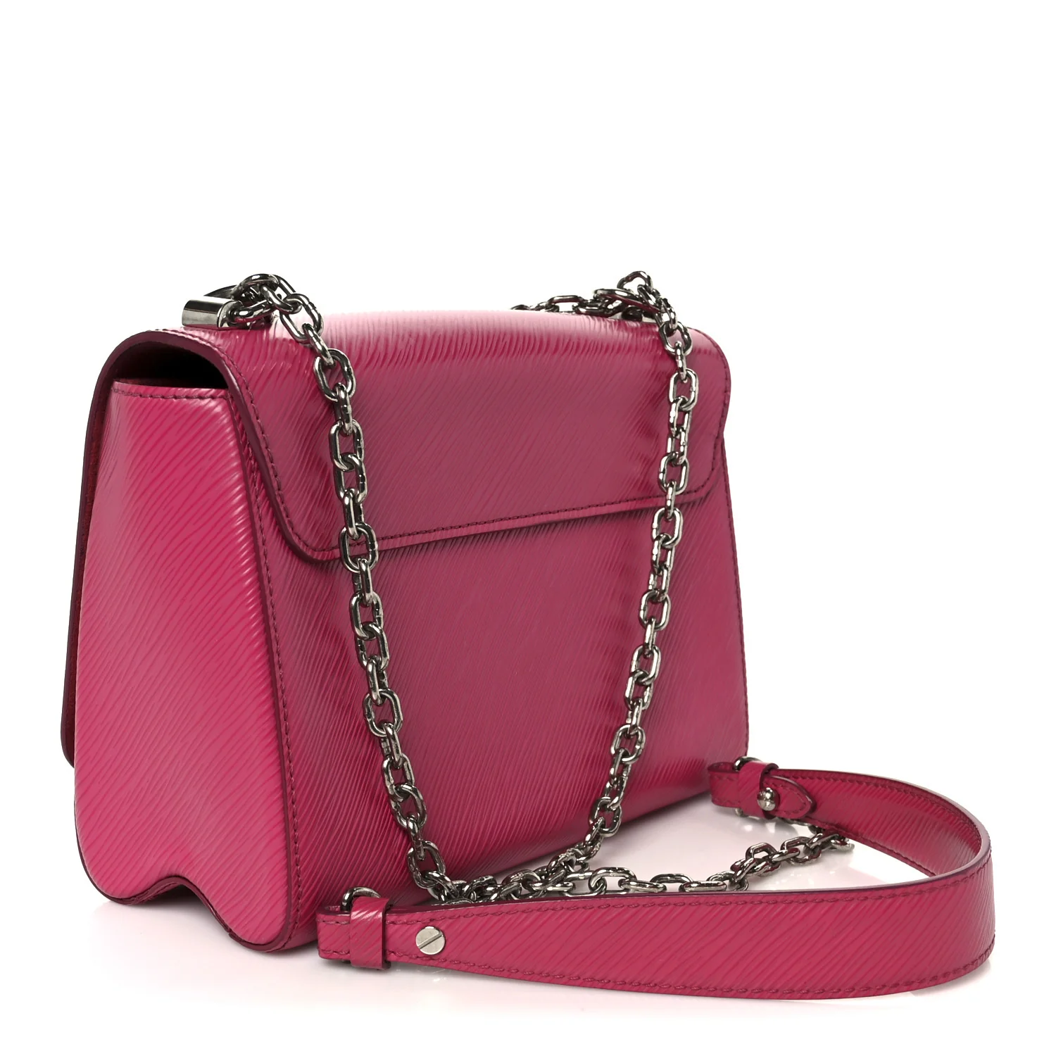 Epi Twist Shoulder Bag MM Hot Pink - Image 4