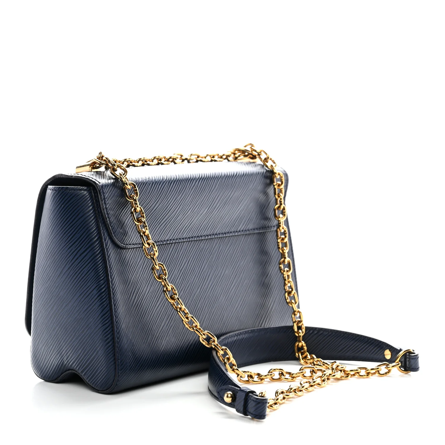 Epi Twist Shoulder Bag MM Indigo - Image 3