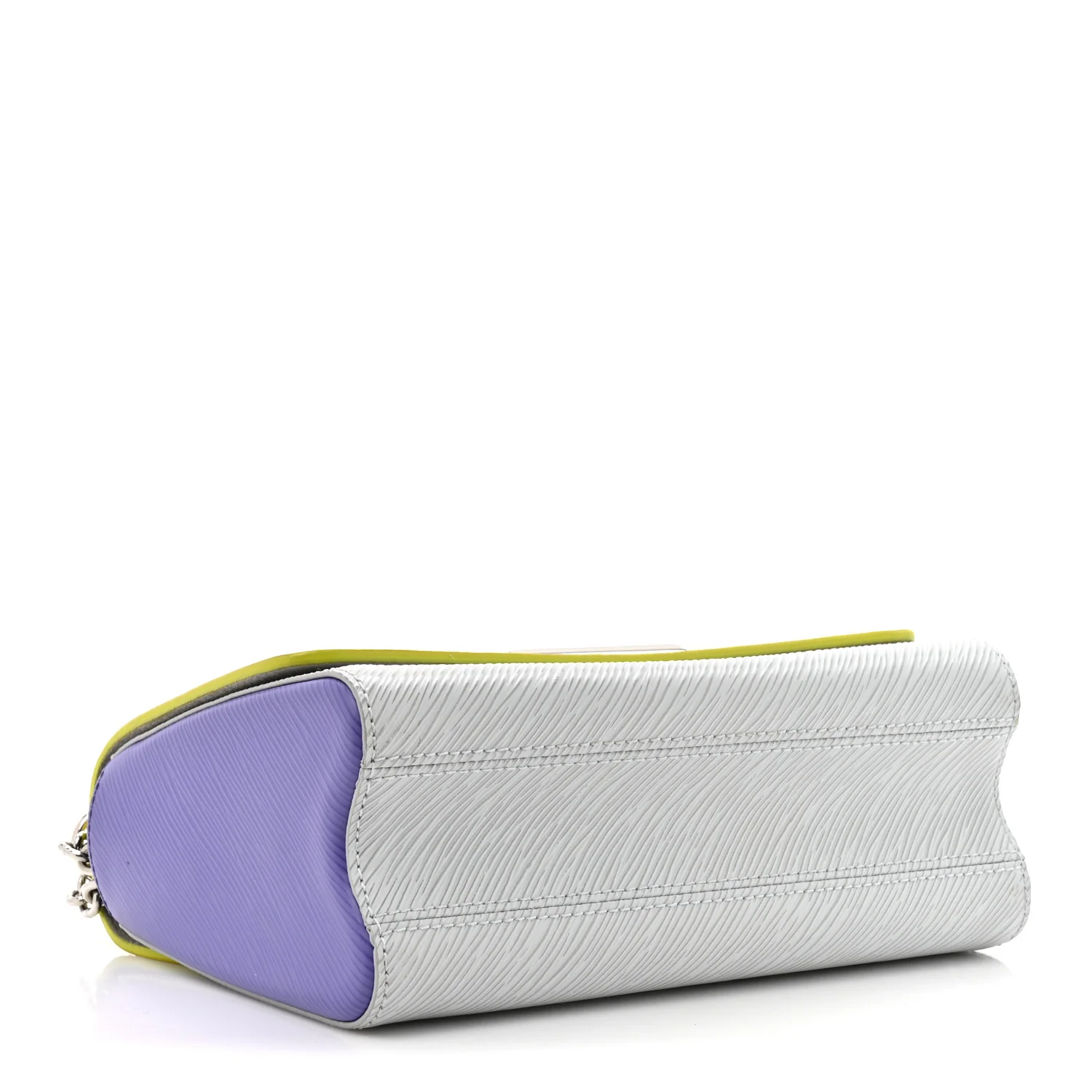 Epi Twist Shoulder Bag MM Purple Yellow Grey - Image 5