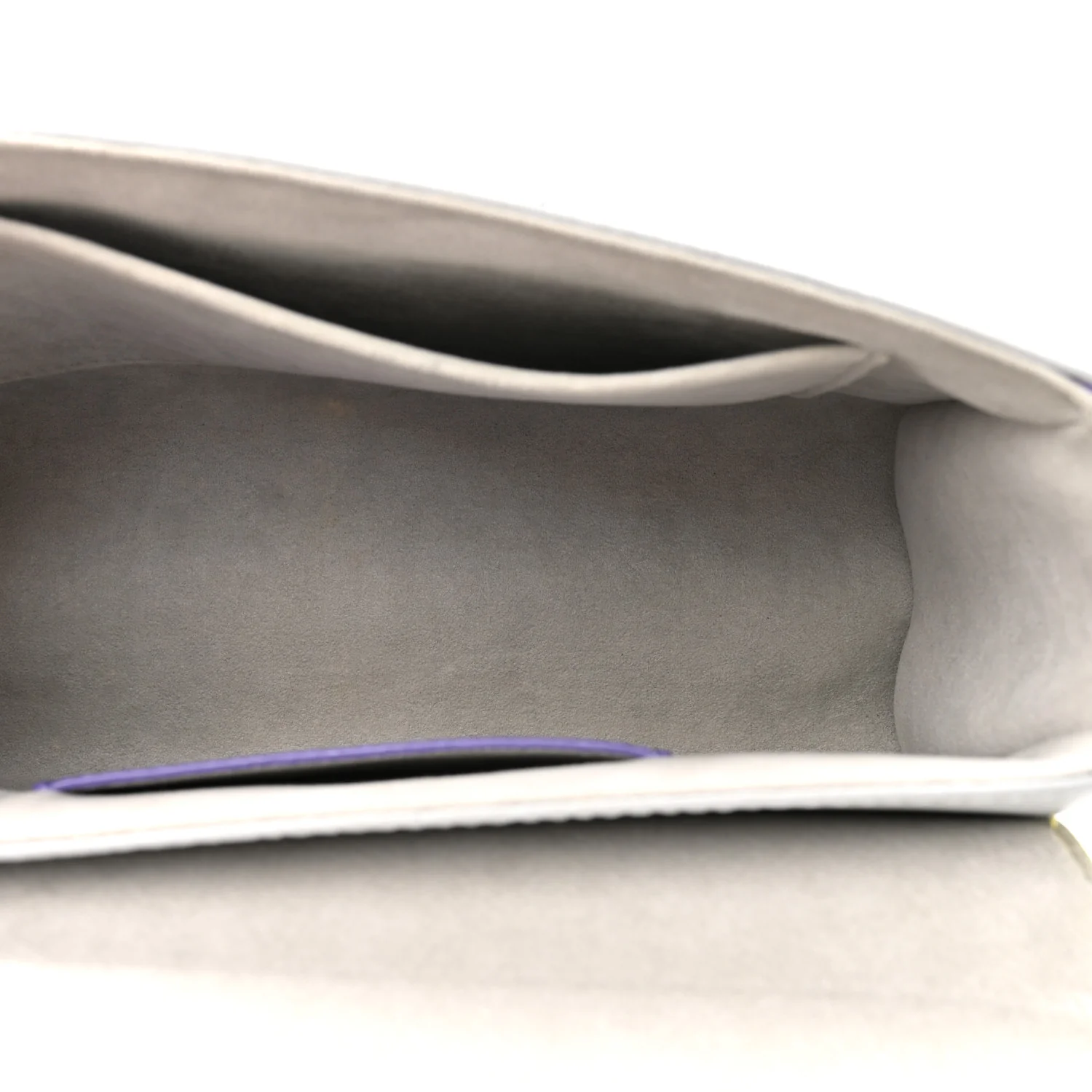 Epi Twist Shoulder Bag MM Purple Yellow Grey - Image 6