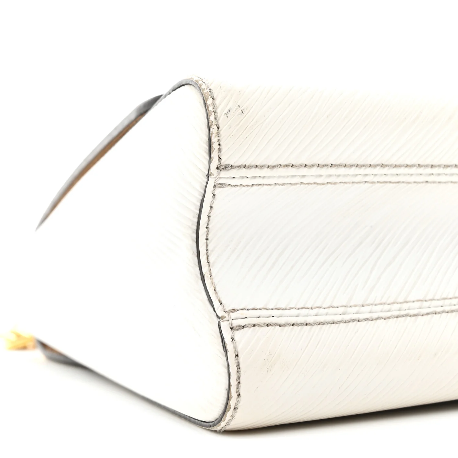 Epi Twist Shoulder Bag MM White - Image 17