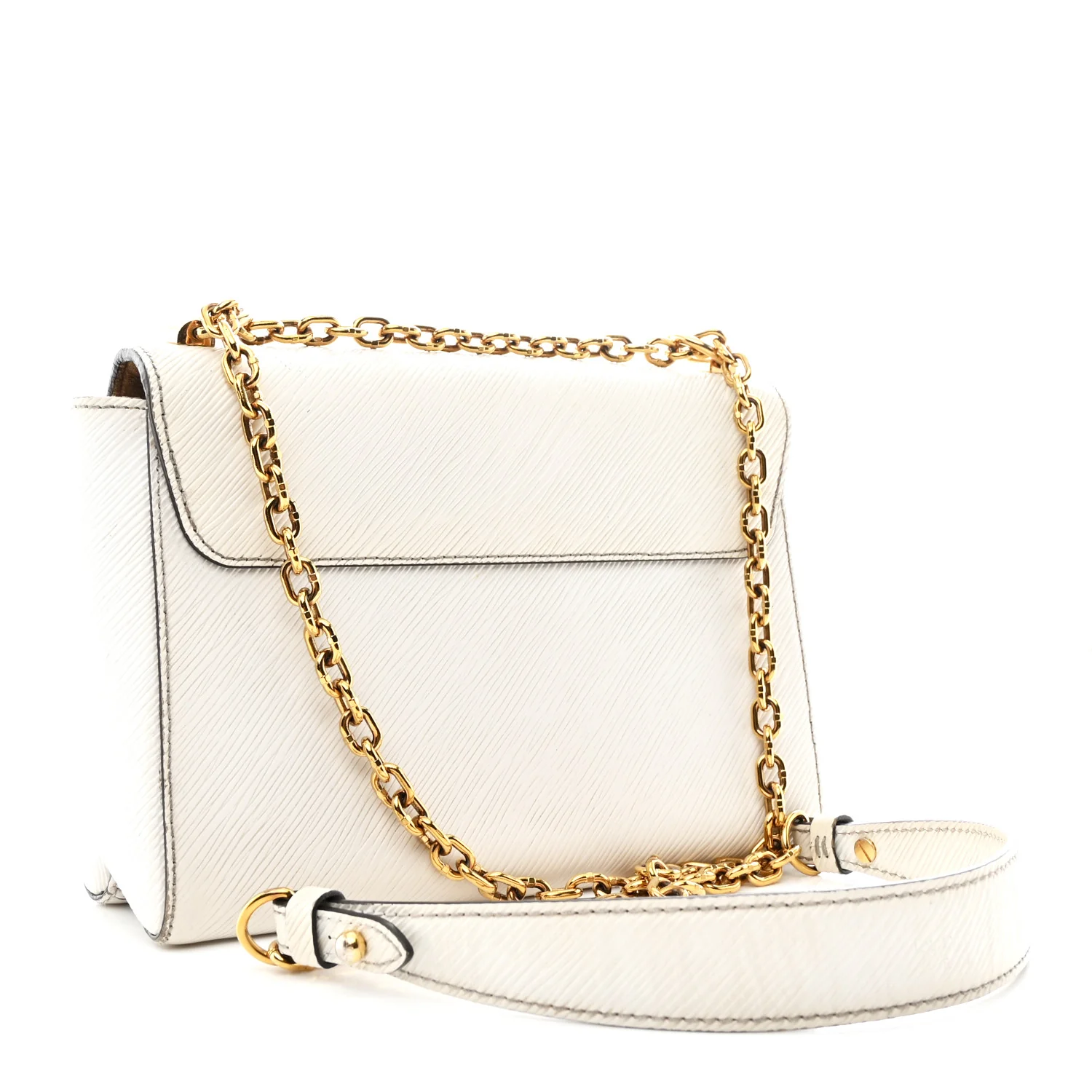 Epi Twist Shoulder Bag MM White - Image 4
