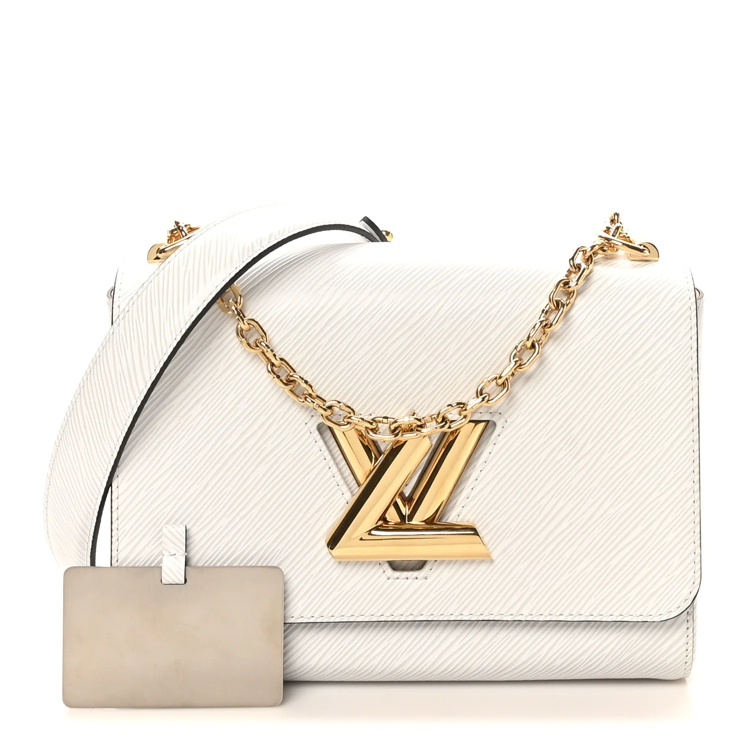 Epi Twist Shoulder Bag MM White - Image 3