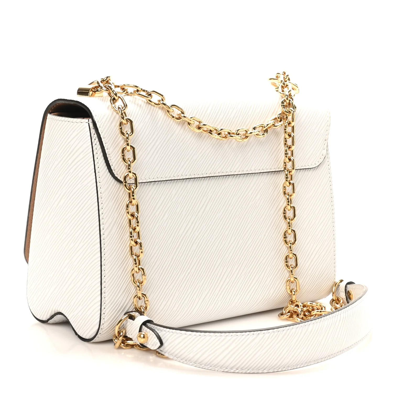 Epi Twist Shoulder Bag MM White - Image 4