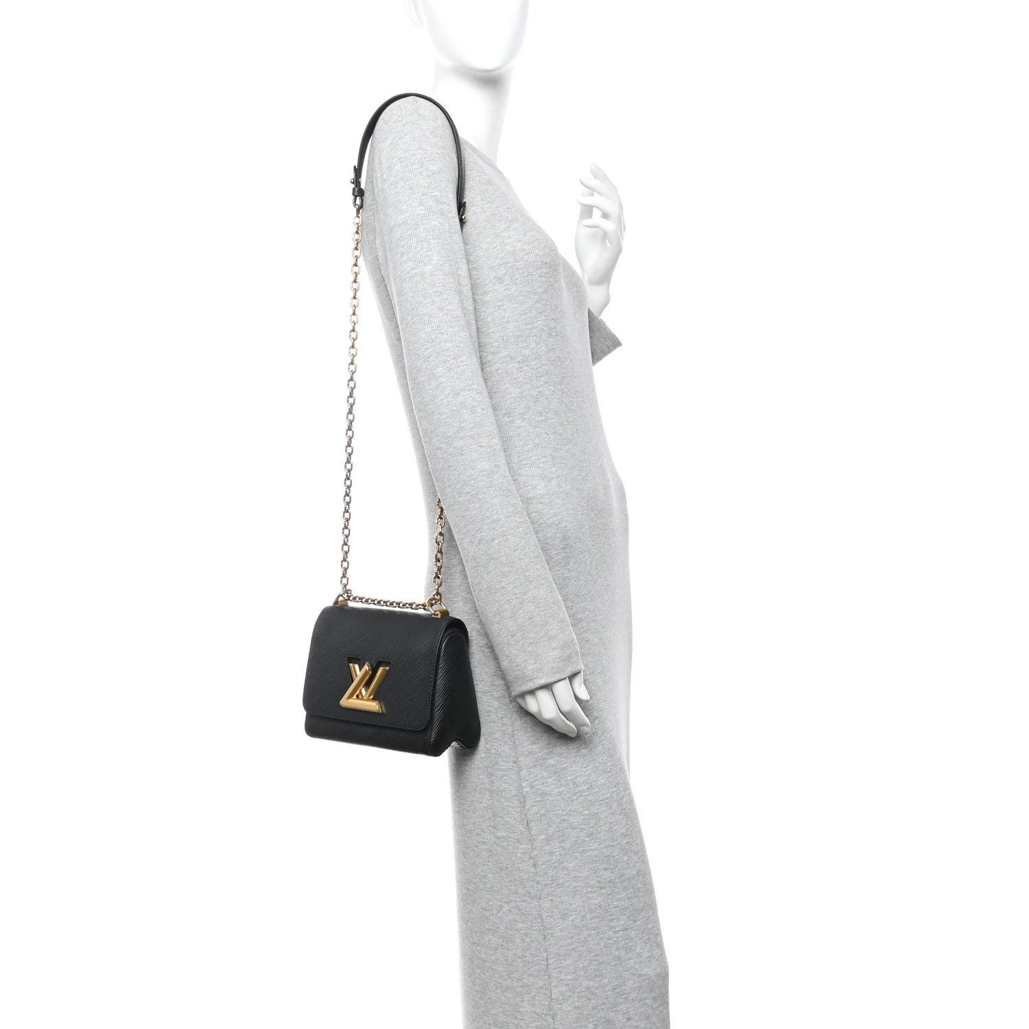 Epi Twist Shoulder Bag PM Black - Image 2