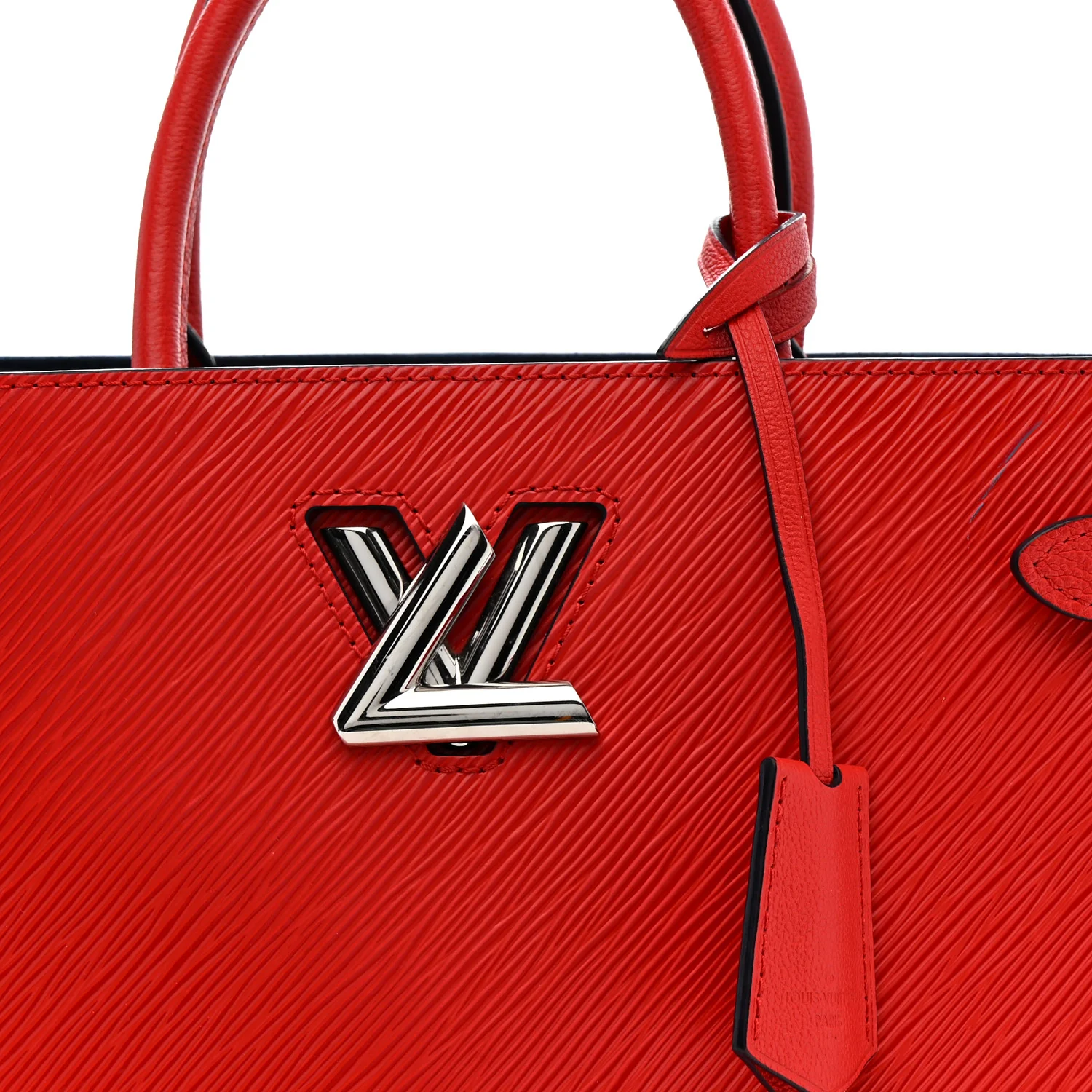 Epi Twist Tote Coquelicot - Image 8