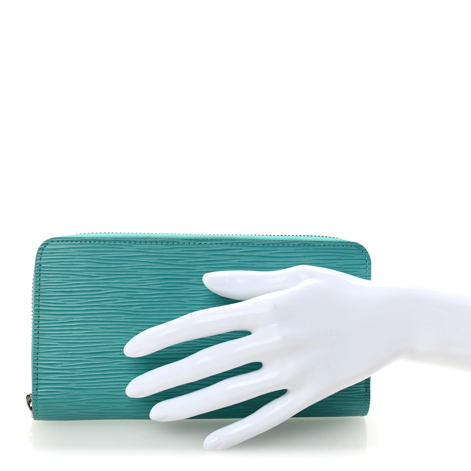 Epi Zippy Wallet Turquoise - Image 2