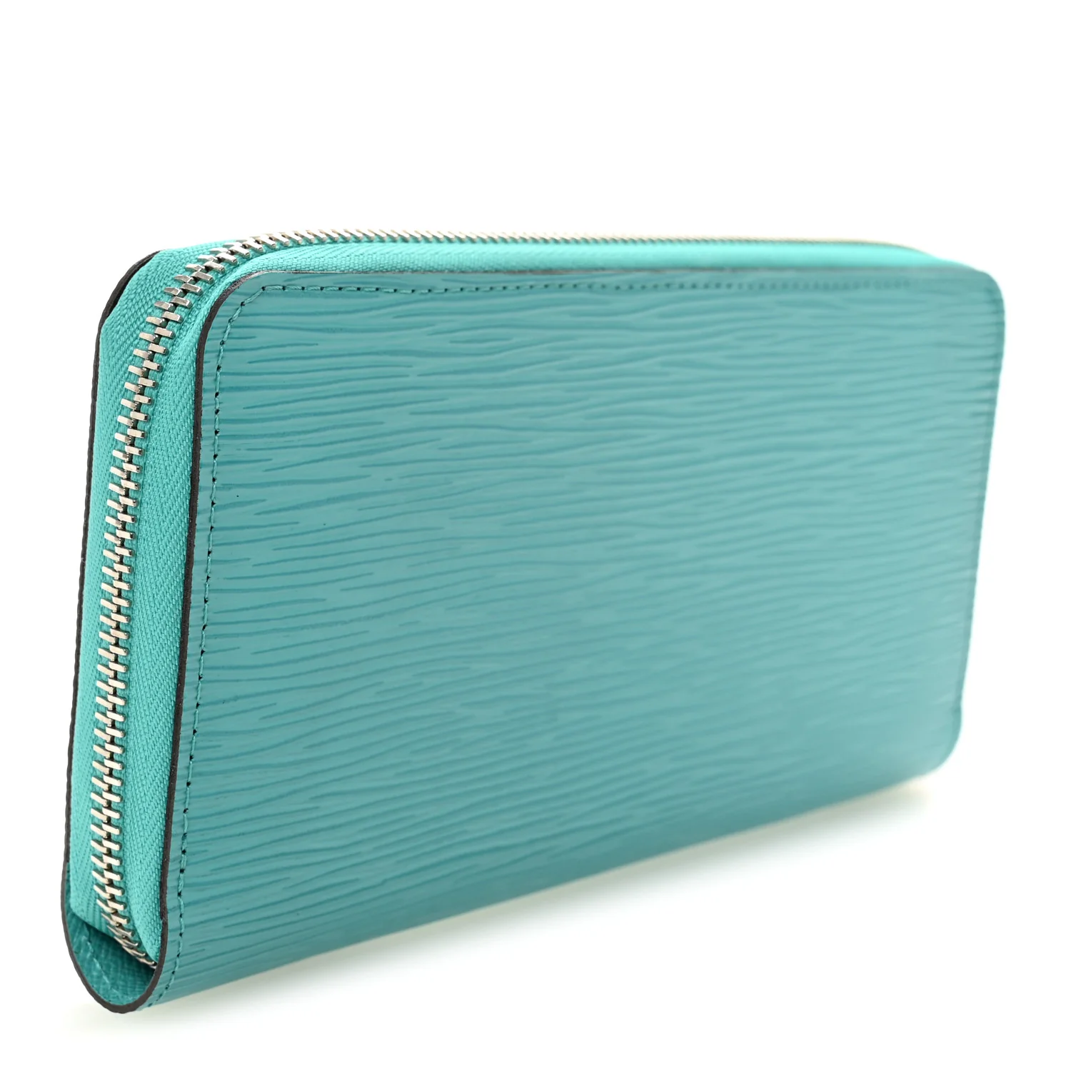 Epi Zippy Wallet Turquoise - Image 3