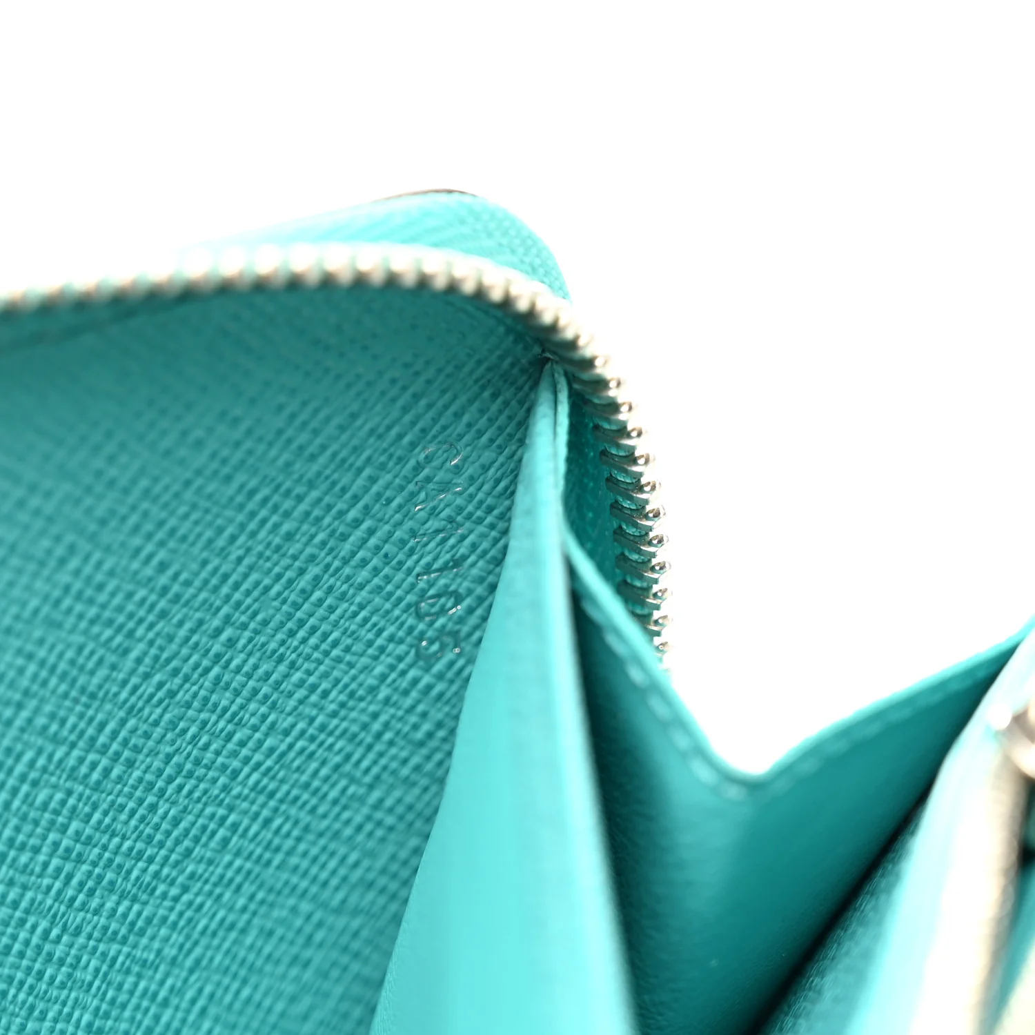 Epi Zippy Wallet Turquoise - Image 7