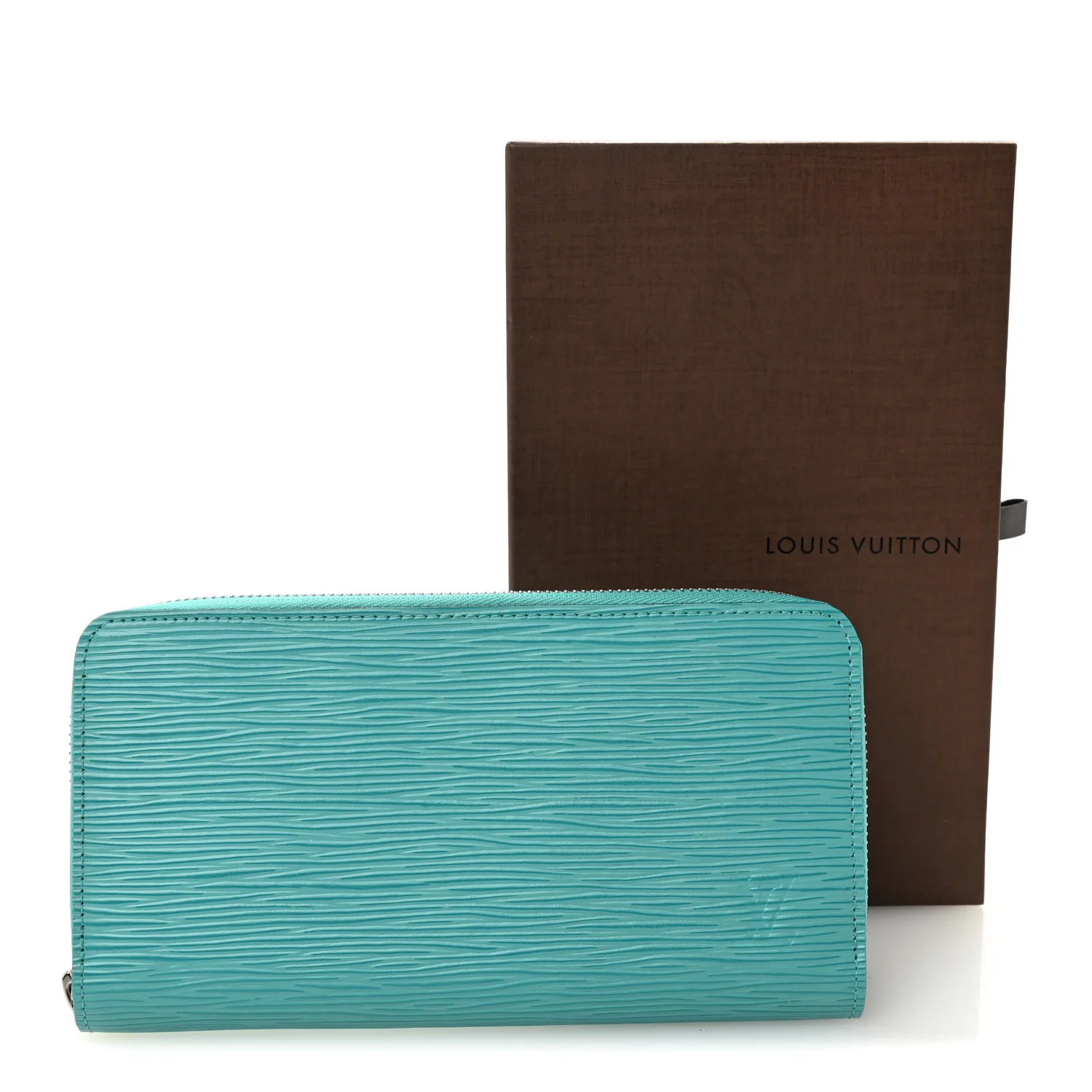 Epi Zippy Wallet Turquoise - Image 8
