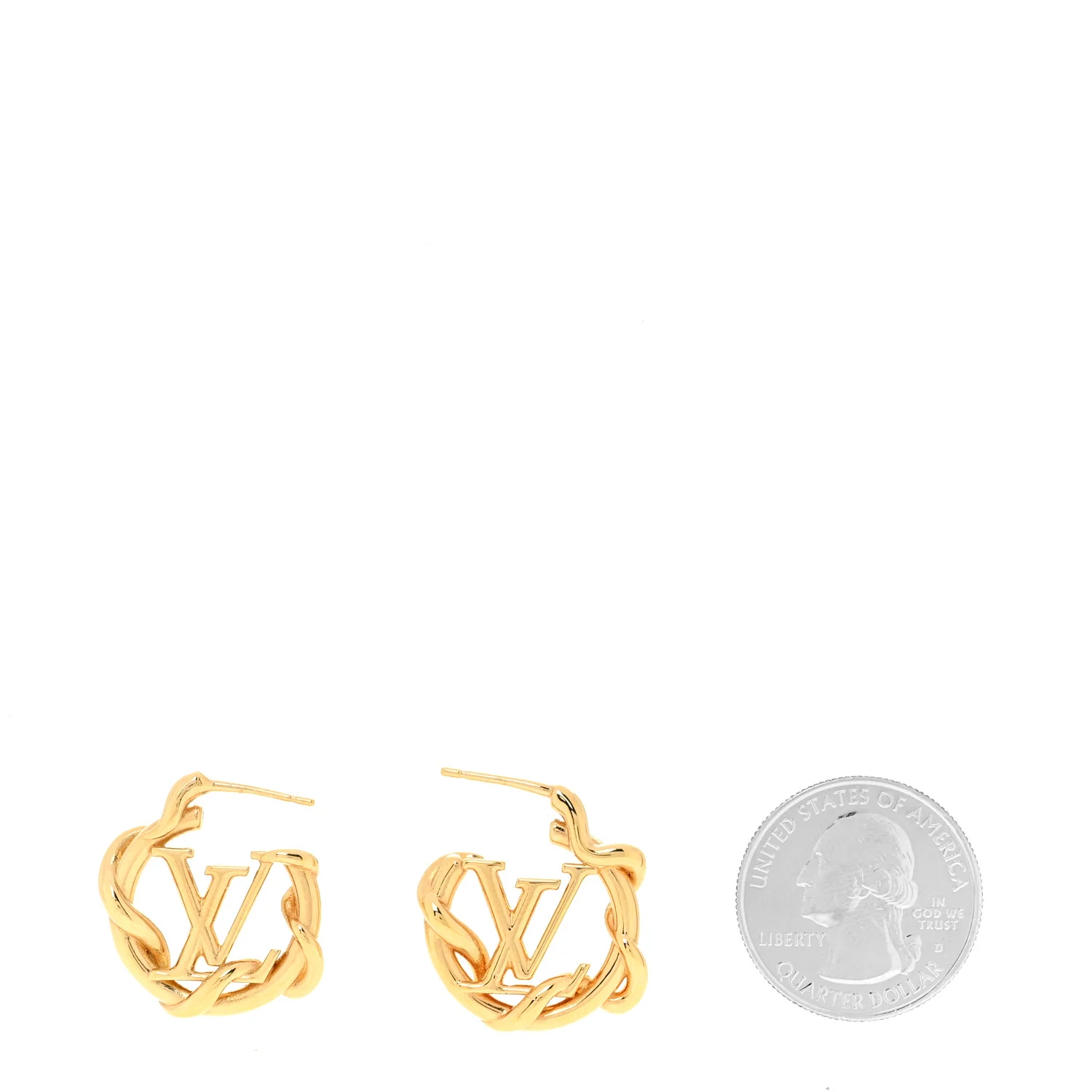 Garden Louise Hoop Earrings Gold - Image 2