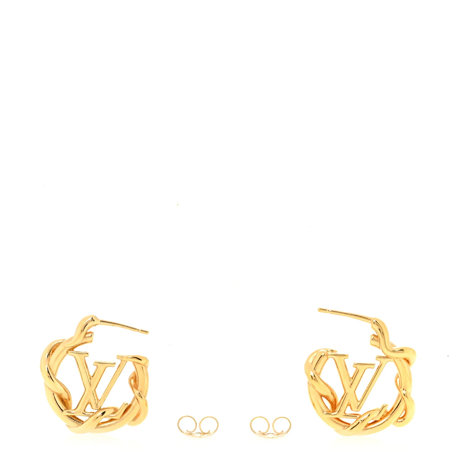 Garden Louise Hoop Earrings Gold - Image 3