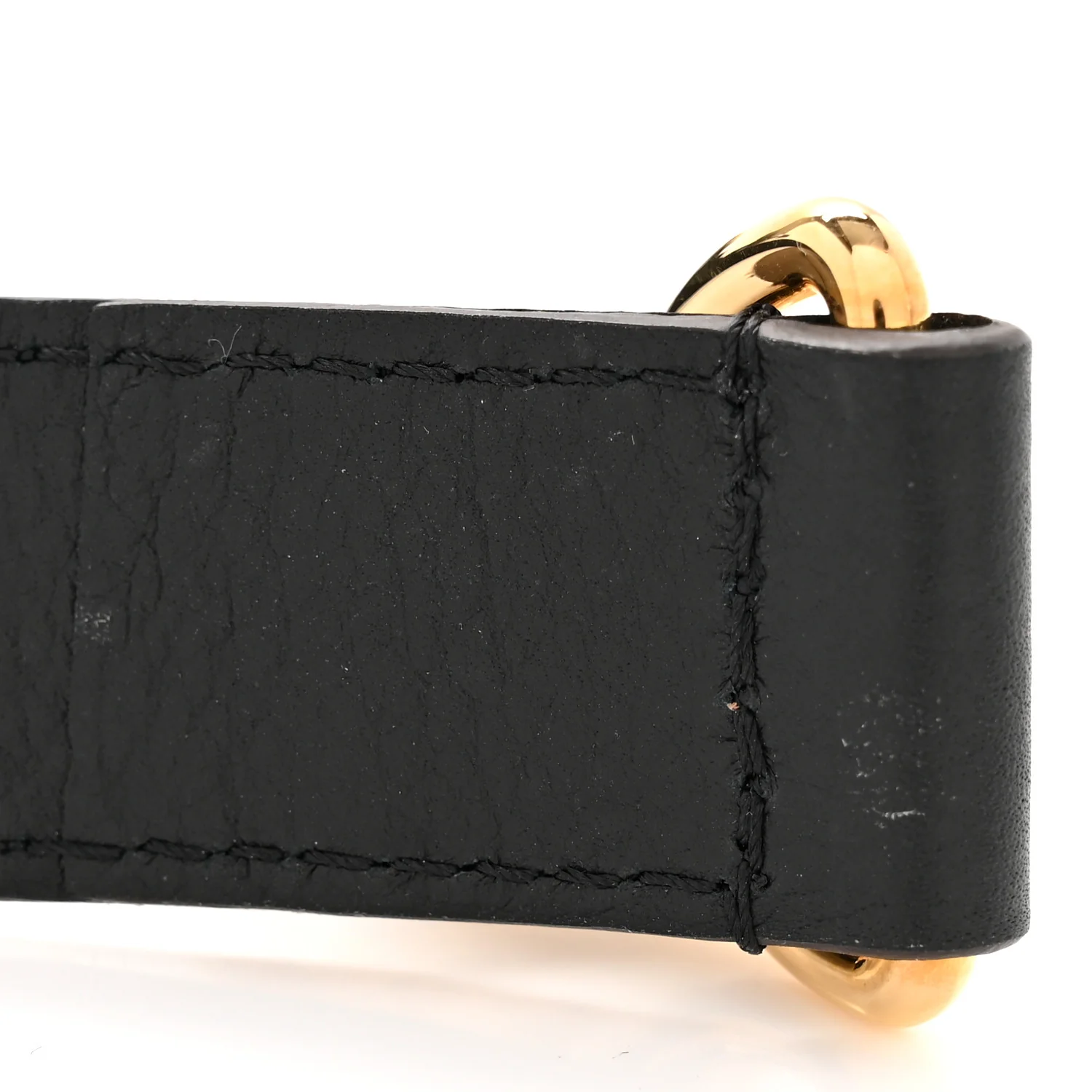 Grained Calfskin Adjustable Shoulder Strap Black - Image 5