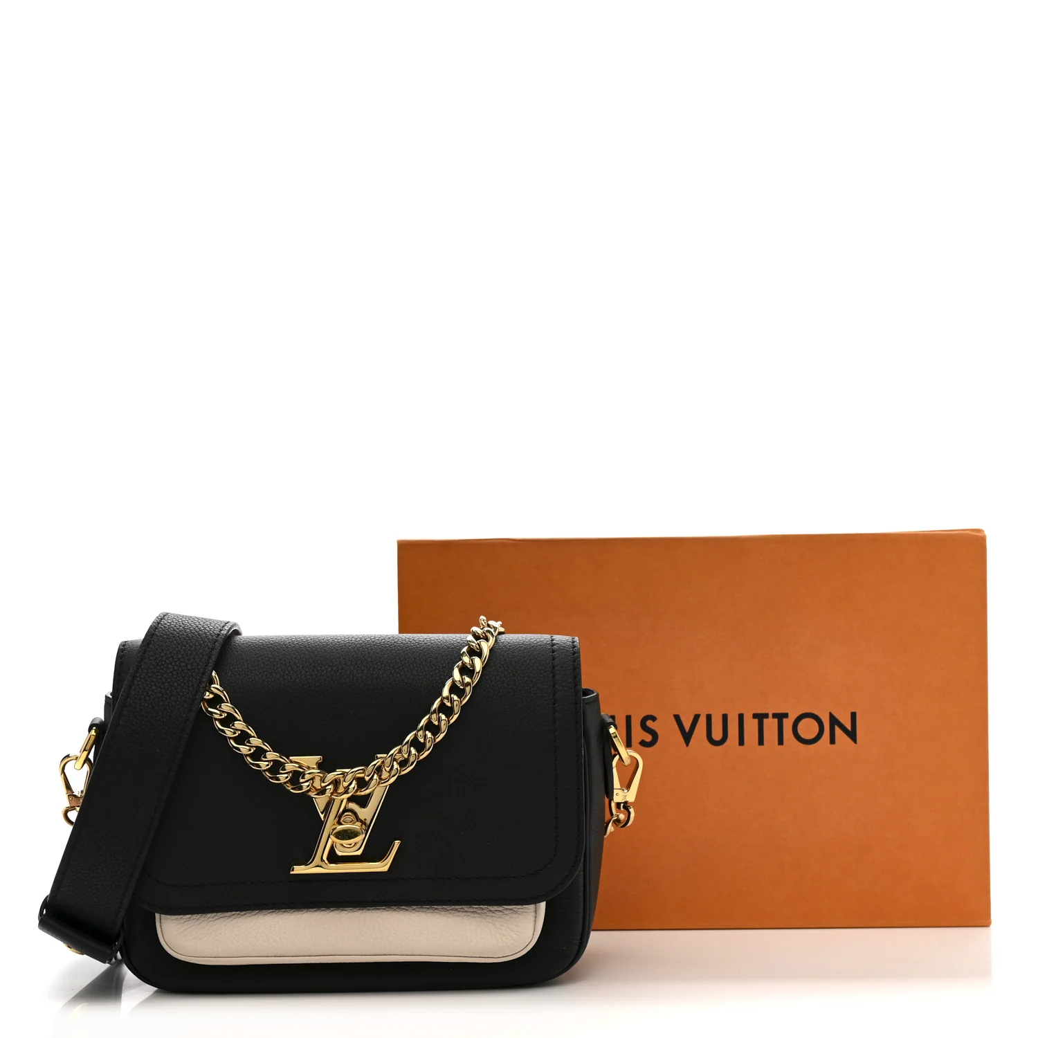 Grained Calfskin Lockme Tender Black - Image 11