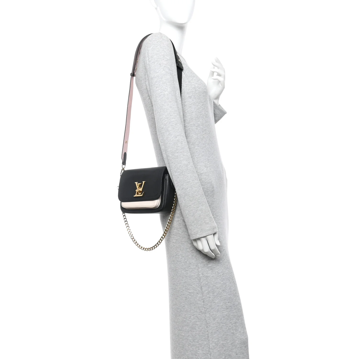Grained Calfskin Lockme Tender Black - Image 2