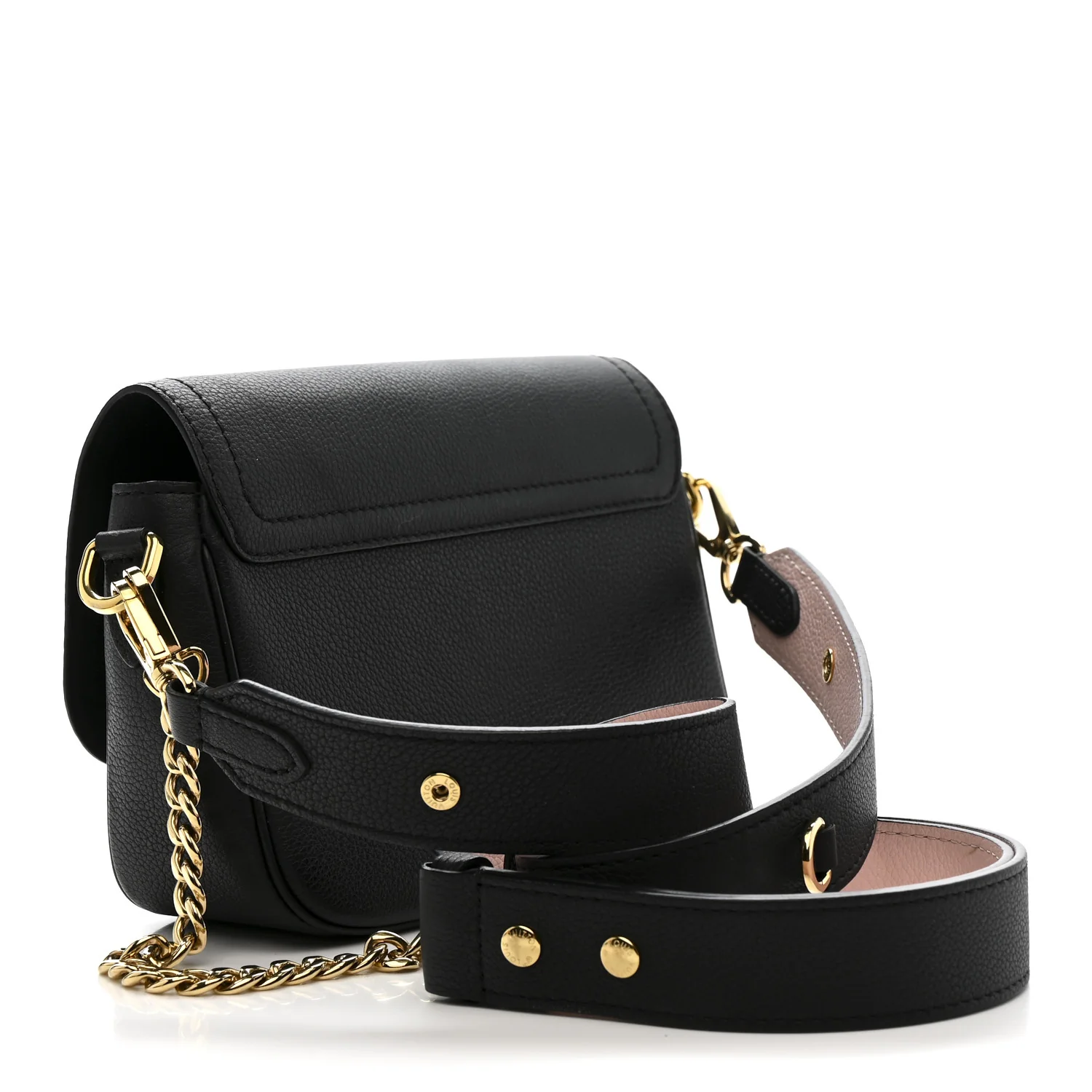 Grained Calfskin Lockme Tender Black - Image 3