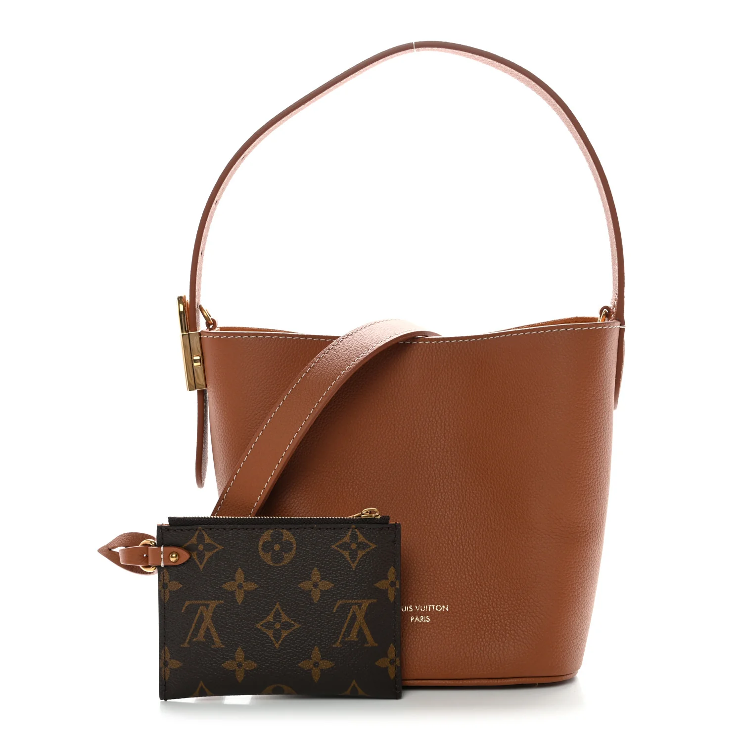 Grained Calfskin Low Key All In BB Cognac - Image 3