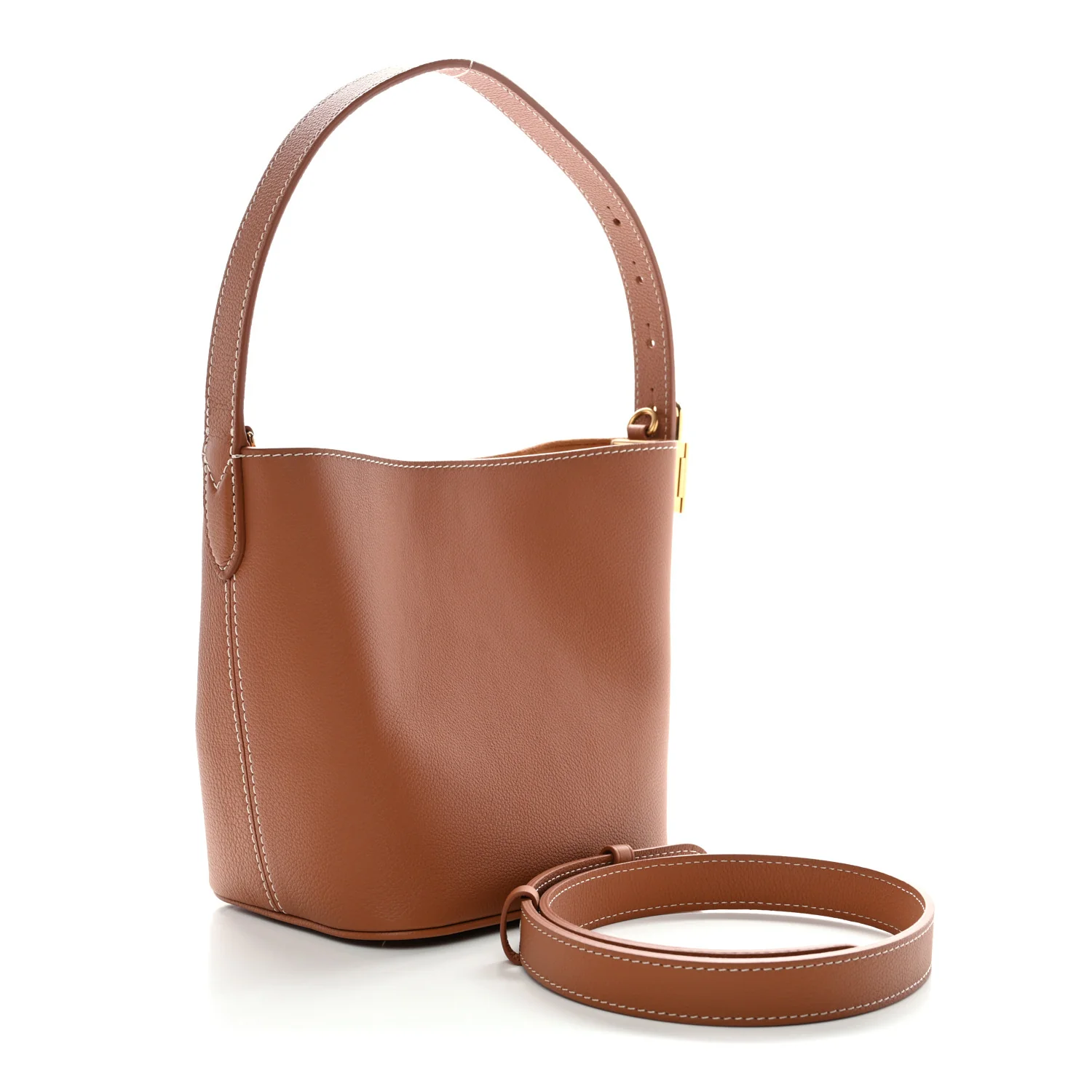 Grained Calfskin Low Key All In BB Cognac - Image 4