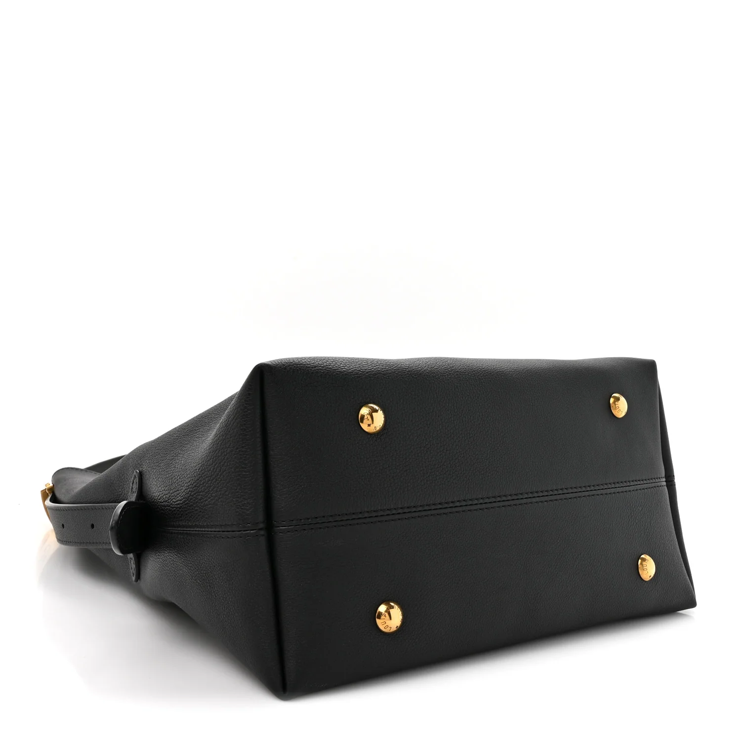 Grained Calfskin Low Key Hobo MM Black - Image 5