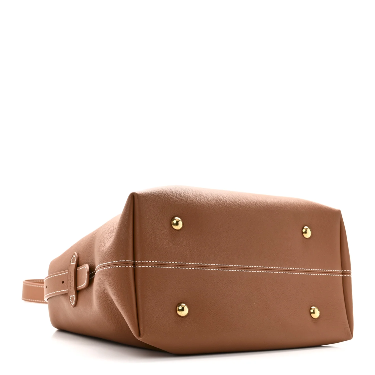 Grained Calfskin Low Key Hobo MM Cognac - Image 5
