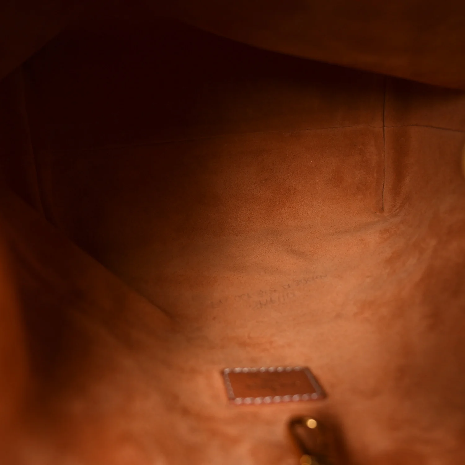 Grained Calfskin Low Key Hobo PM Cognac - Image 5