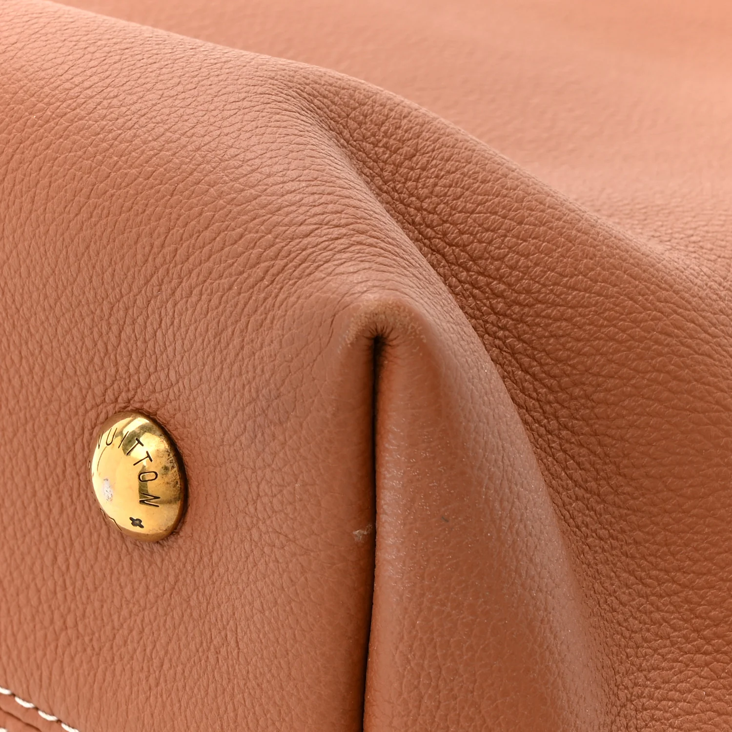 Grained Calfskin Low Key Hobo PM Cognac - Image 11