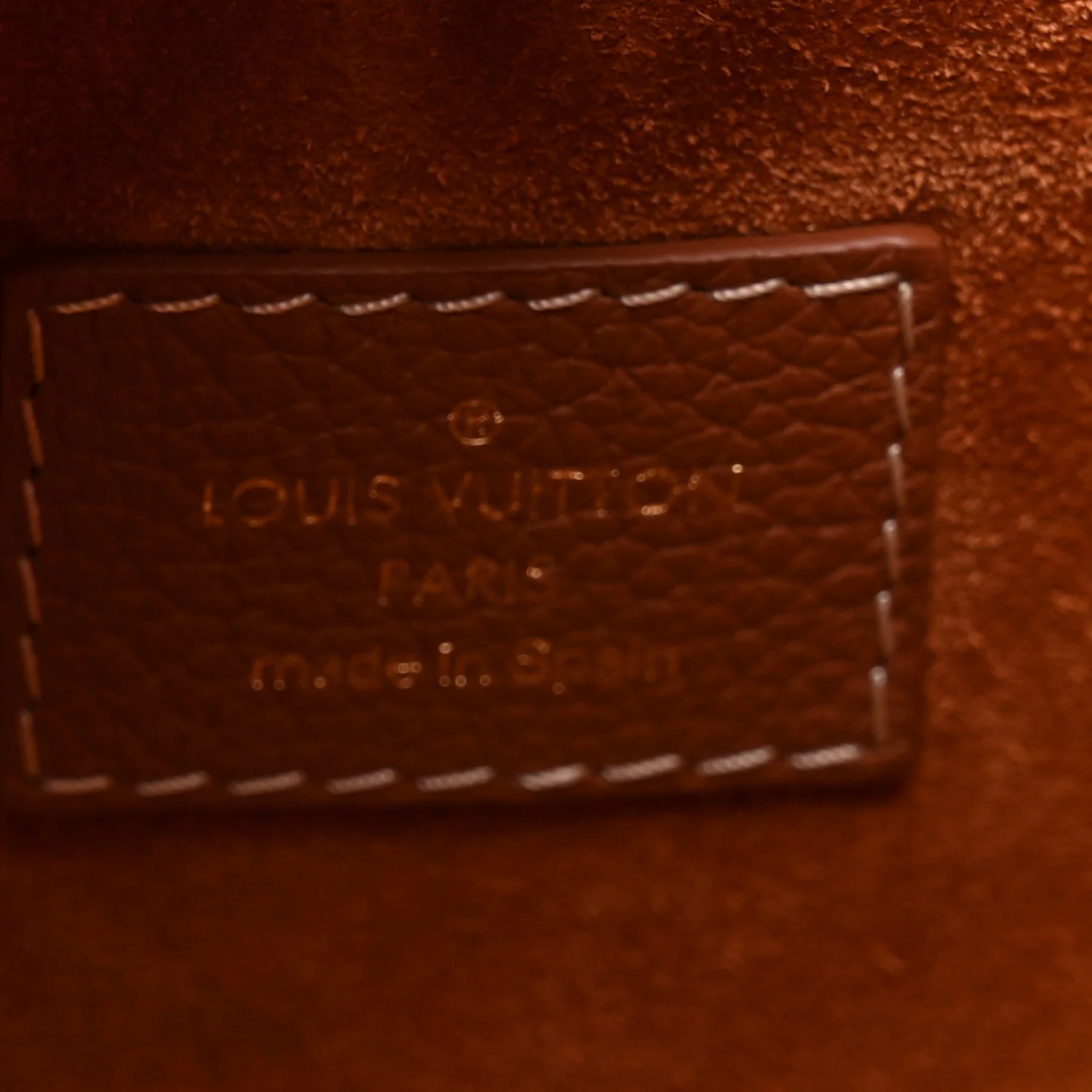 Grained Calfskin Low Key Hobo PM Cognac - Image 6