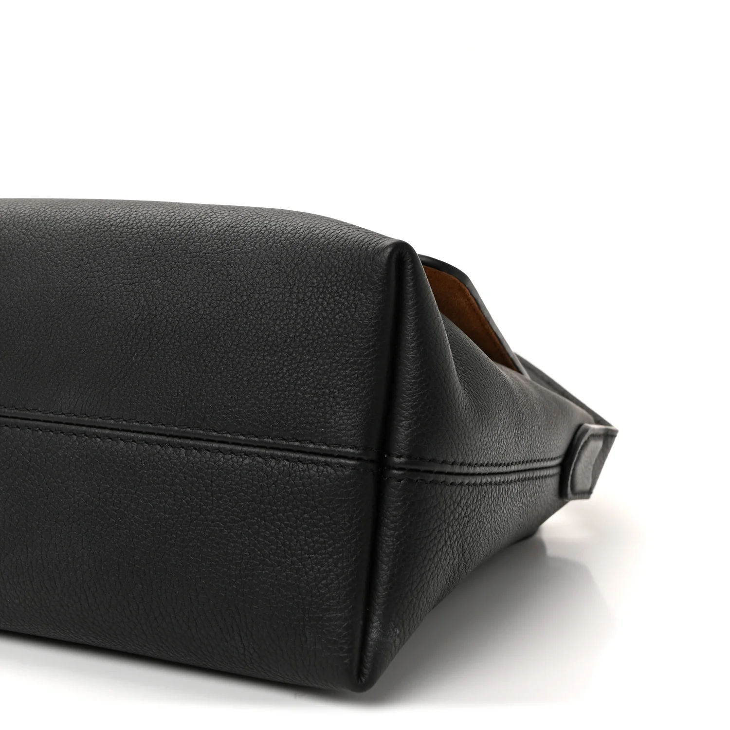 Grained Calfskin Low Key Messenger Black - Image 9