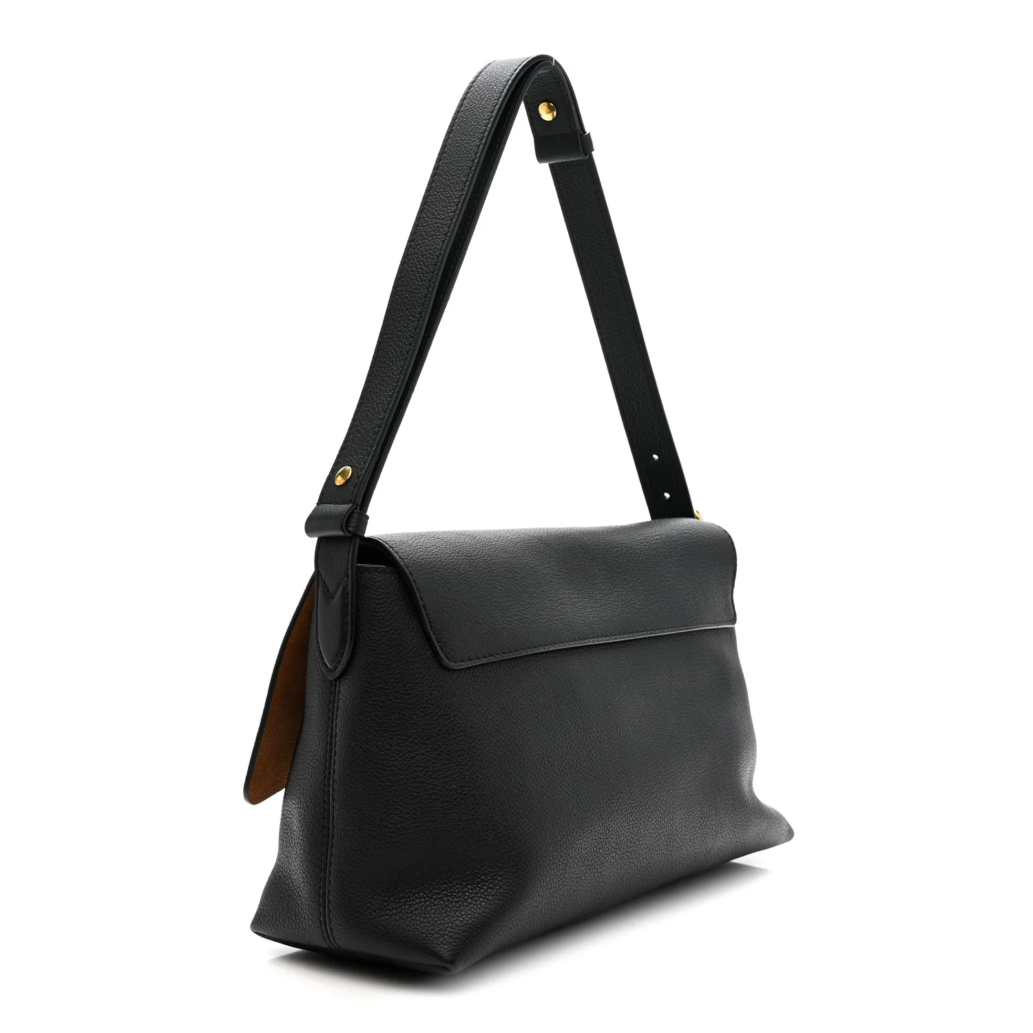 Grained Calfskin Low Key Messenger Black - Image 4