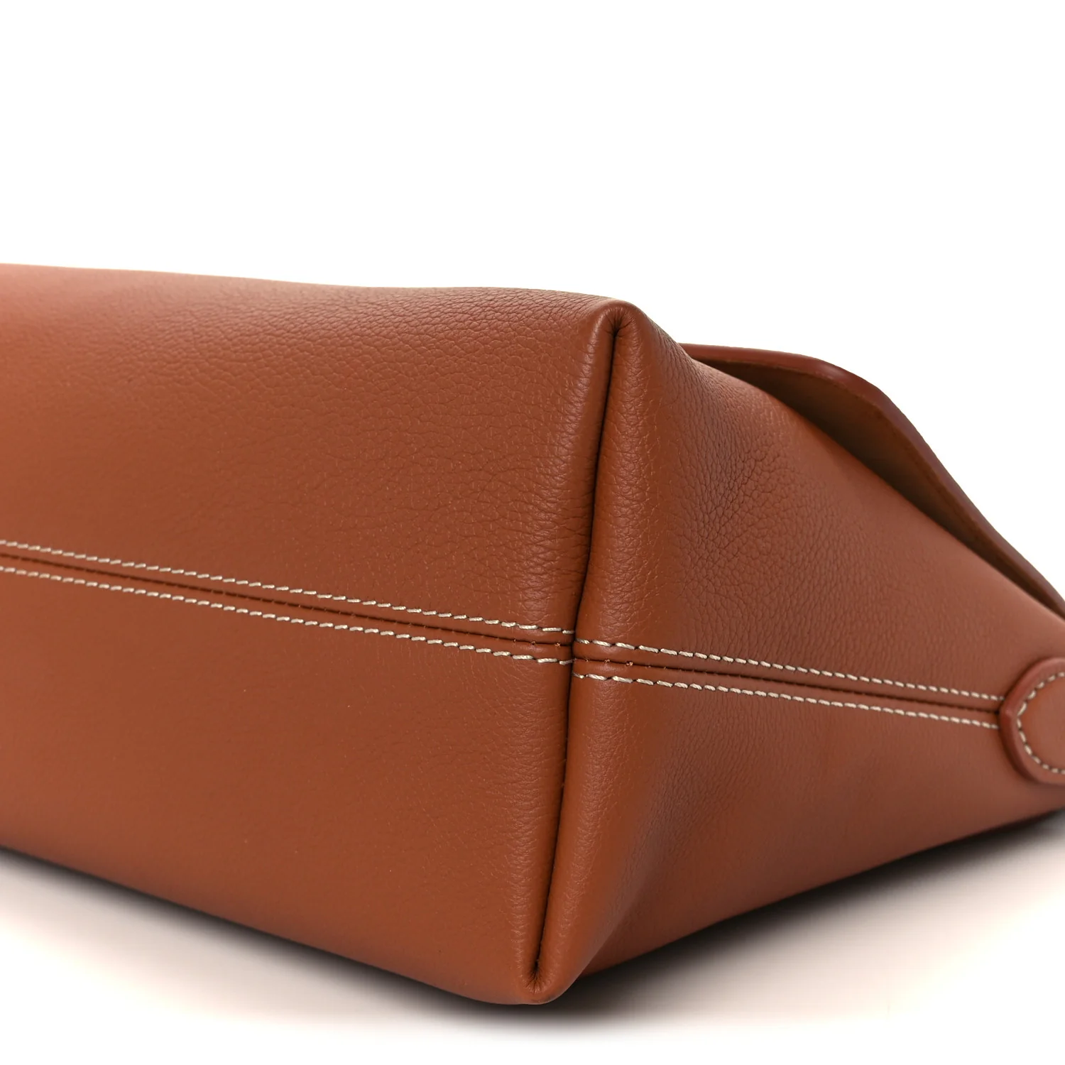 Grained Calfskin Low Key Messenger Cognac - Image 12