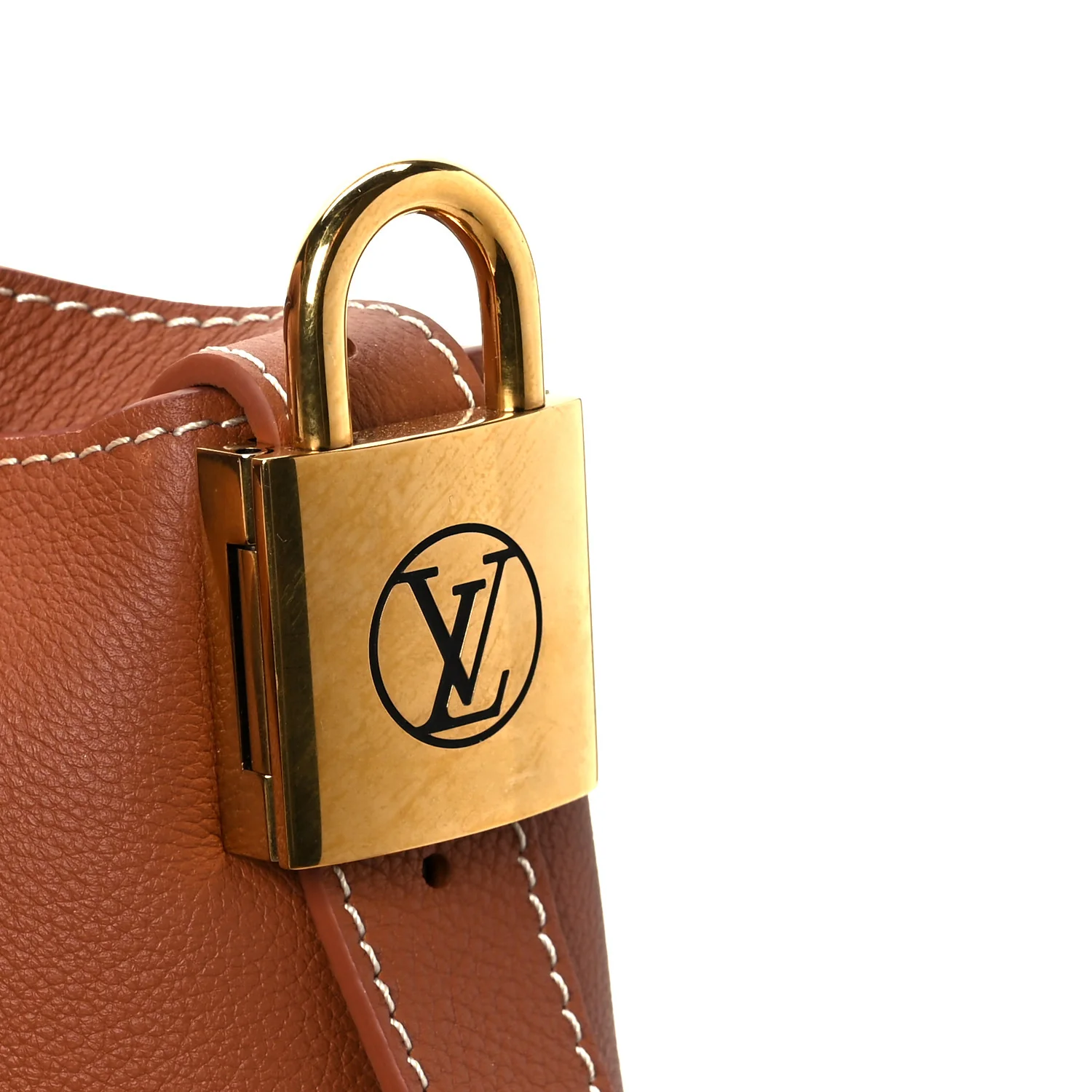 Grained Calfskin Low Key Messenger Cognac - Image 8