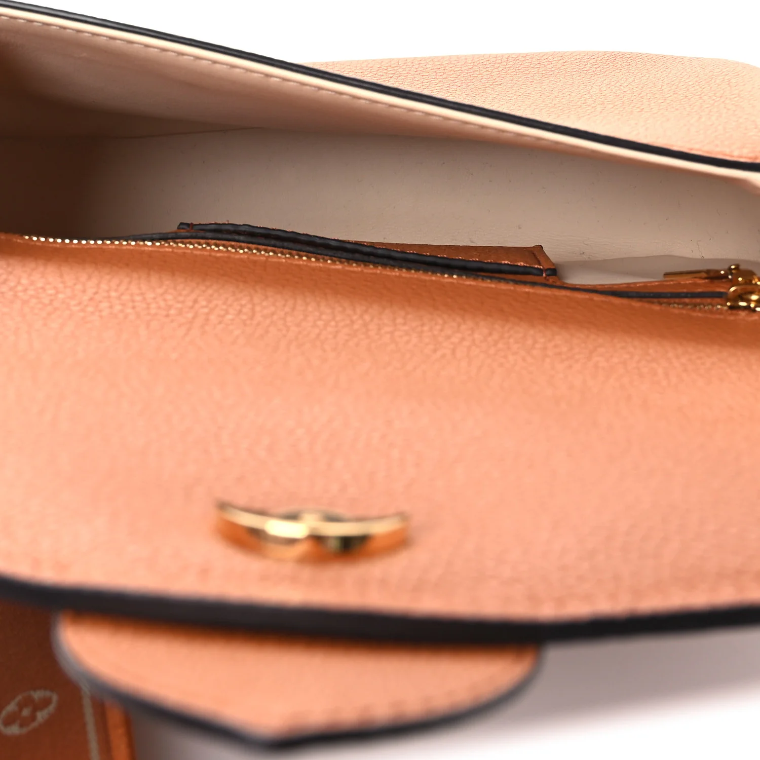 Grained Calfskin LV Pont 9 Soft MM Golden Siena - Image 5