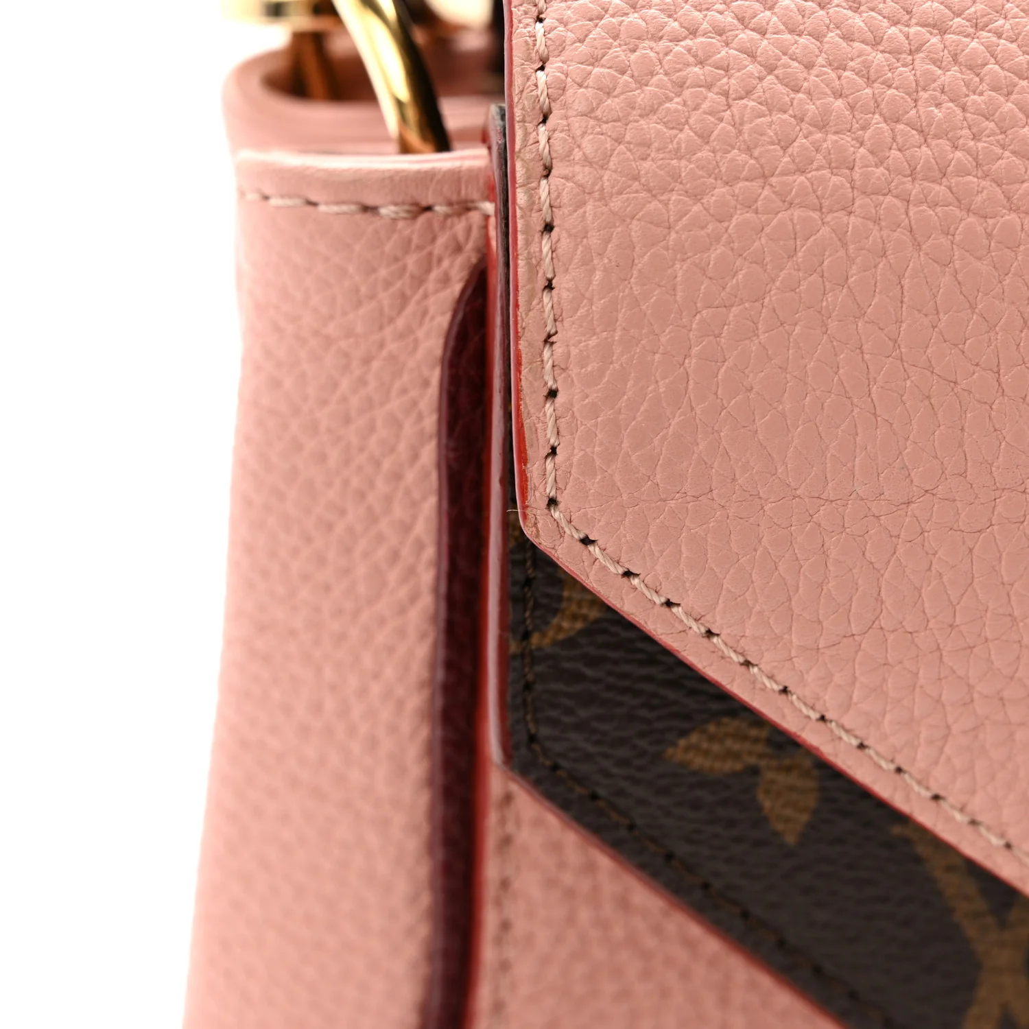 Grained Calfskin Monogram Double V Rose Poudre - Image 15