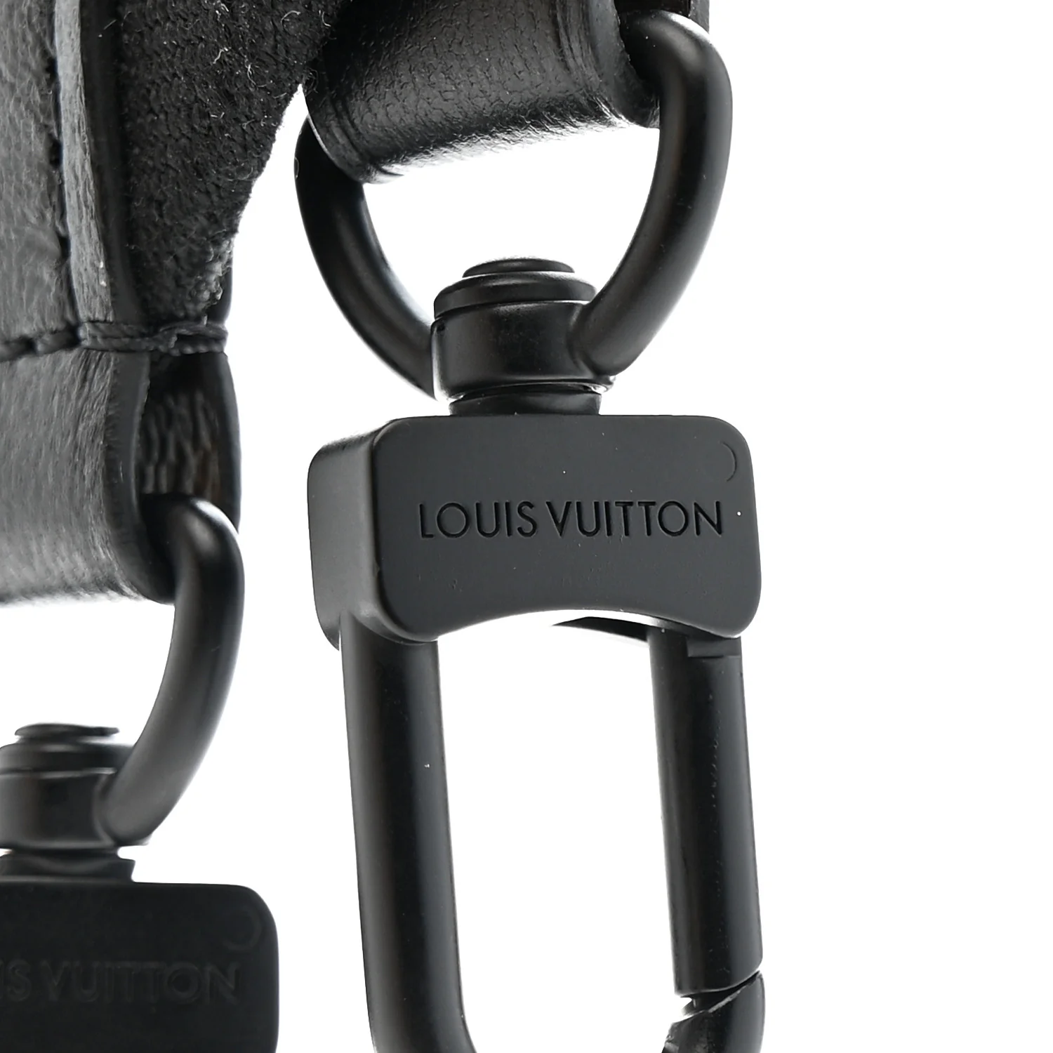 Jacquard Canvas Keepall Bandouliere Adjustable Shoulder Strap Black - Image 3