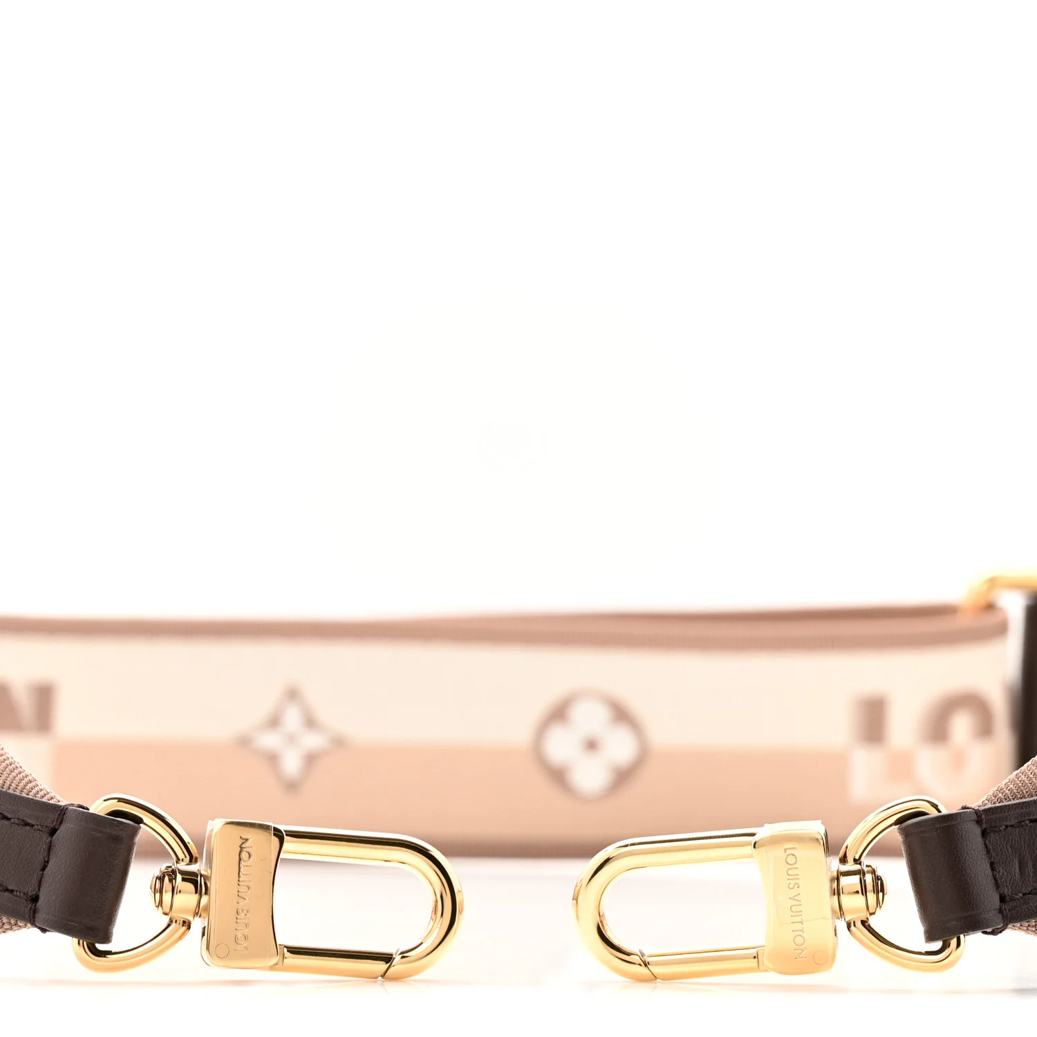 Jacquard Speedy Bandouliere 20 Shoulder Strap Beige Brown - Image 5