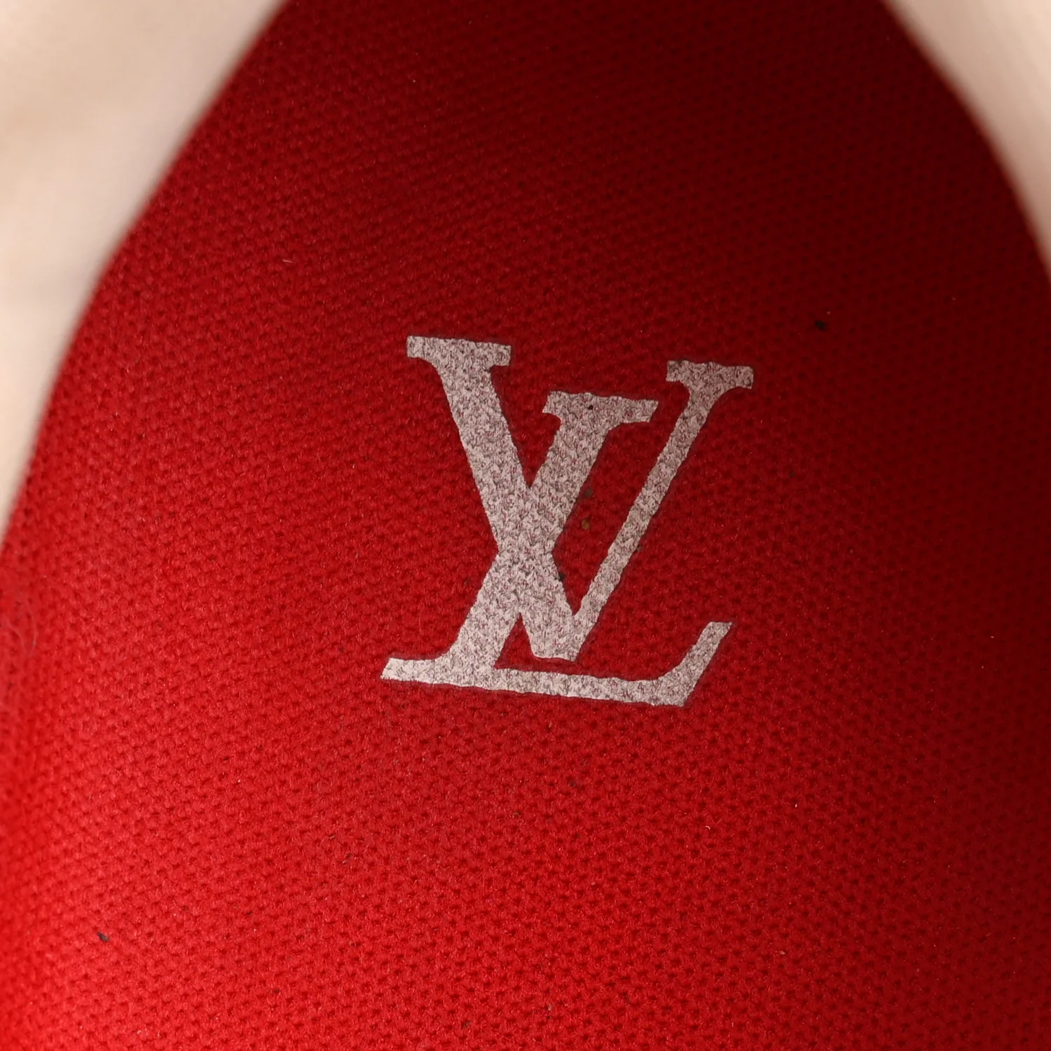 Jacquard Velvet Monogram Mens LV Trainer Sneakers 8 Red - Image 22