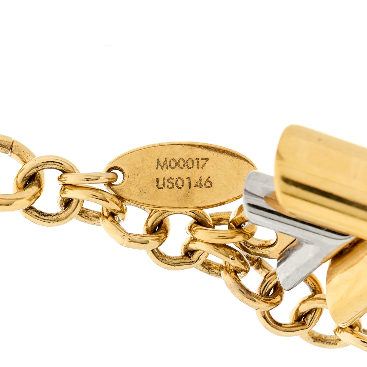 Jingle V Chain Bag Charm Gold - Image 3