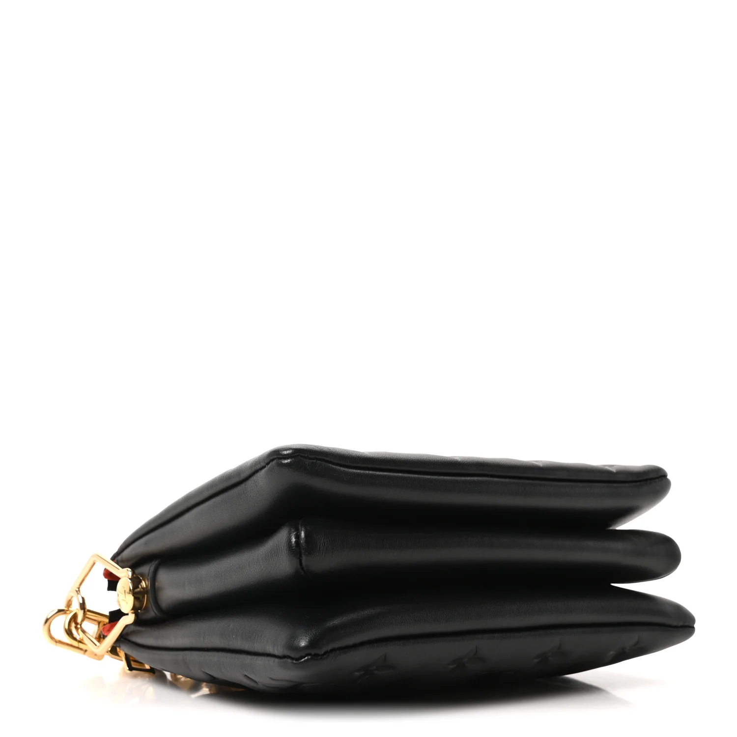 Lambskin Embossed Monogram Coussin BB Black - Image 4