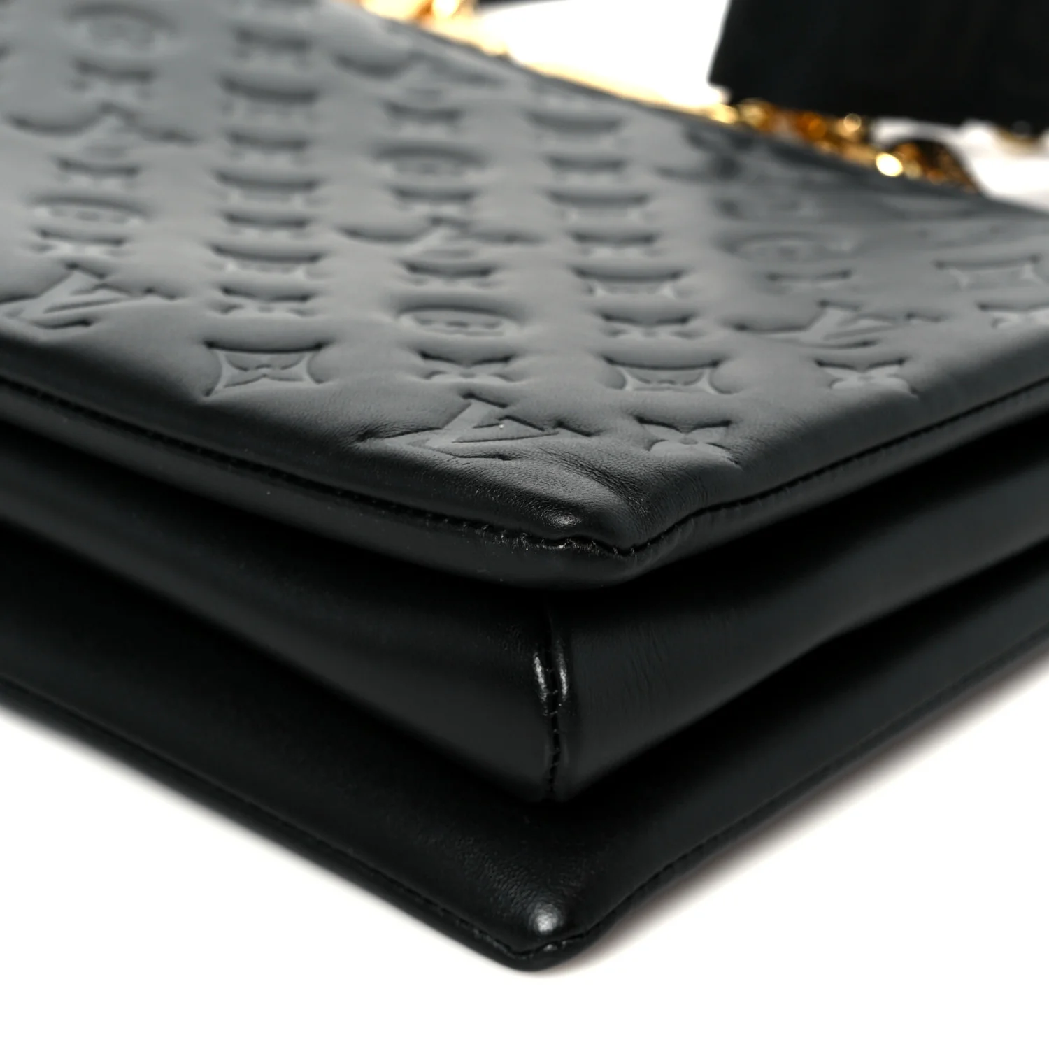 Lambskin Embossed Monogram Coussin Black - Image 12